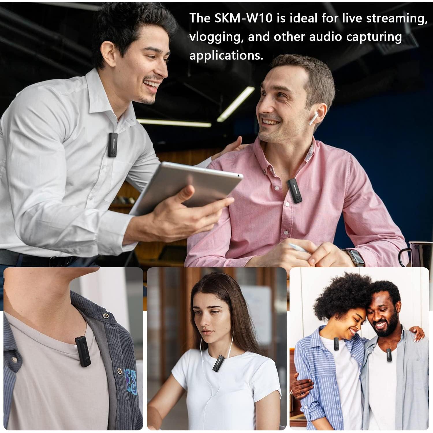 Micrófono Lavalier Inalámbrico Sevenoak SKM-W10 USB-C 10h Batería