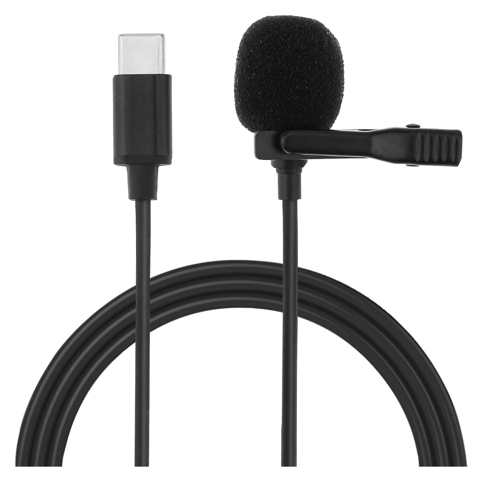 Micrófono Lavalier USB-C RTNLIT Omnidireccional 1.5m