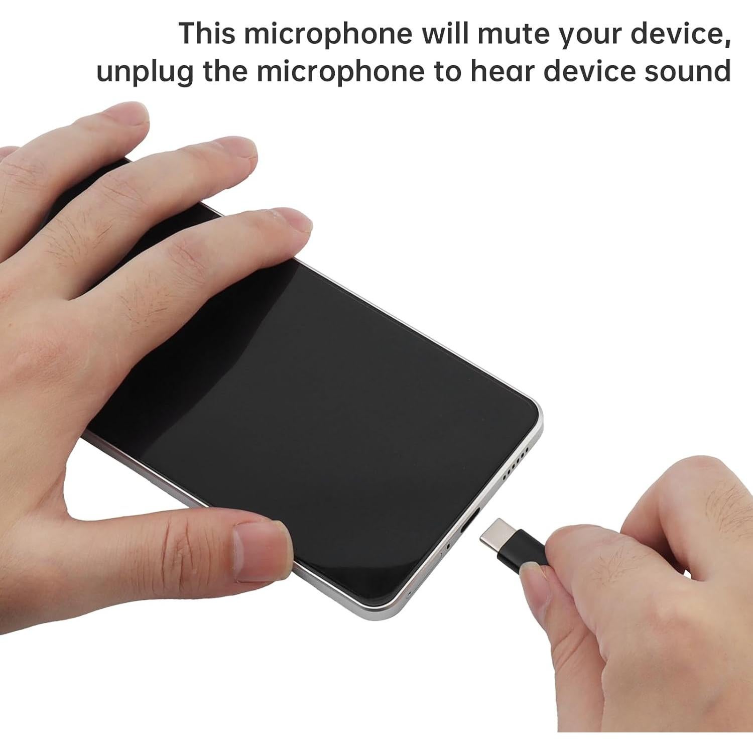 Micrófono Lavalier USB-C RTNLIT Omnidireccional 1.5m