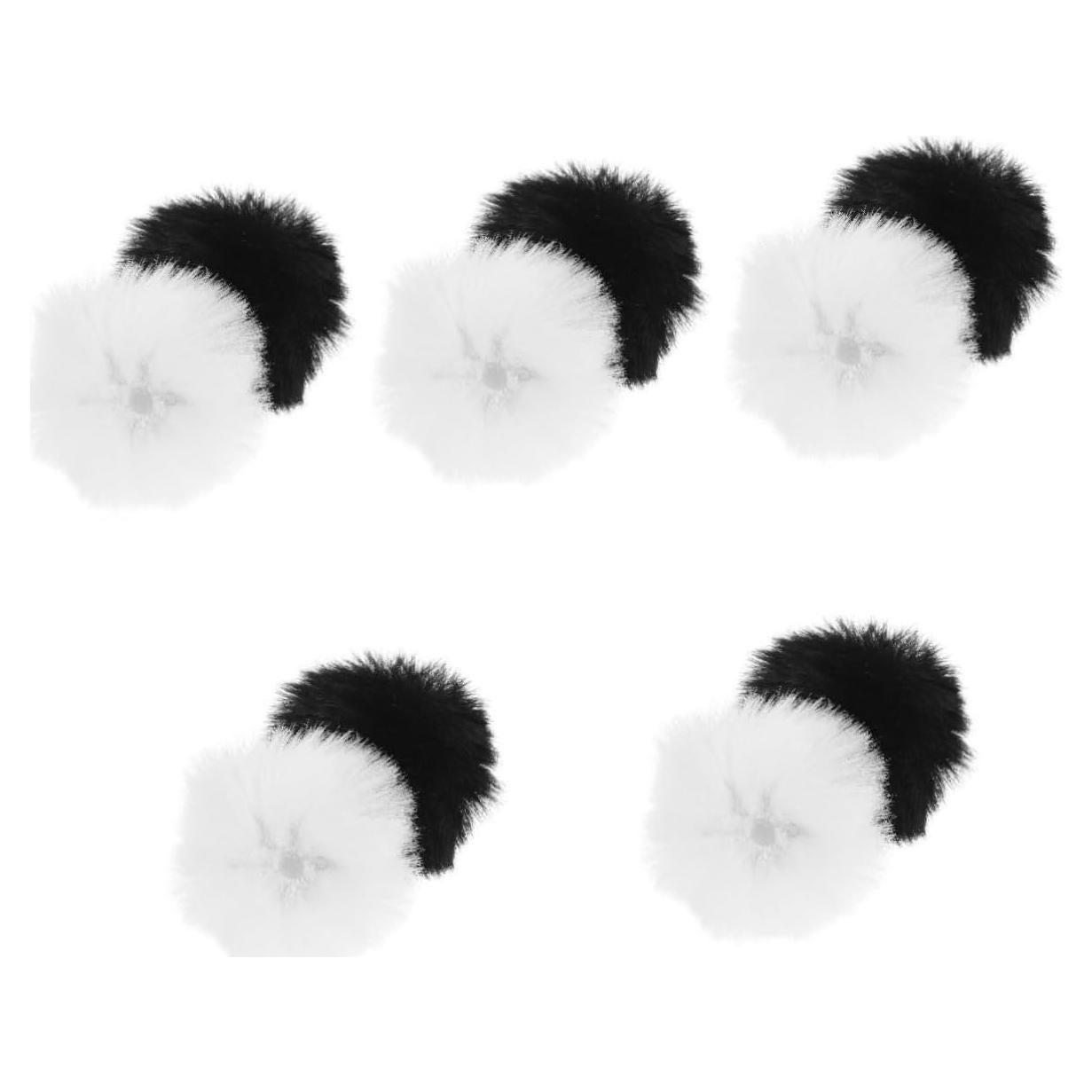 NOLITOY 30pcs Microphone Cover Outdoor Windscreen for Lapel Microphones Furry Filter for Filming Interviews and Live Streaming