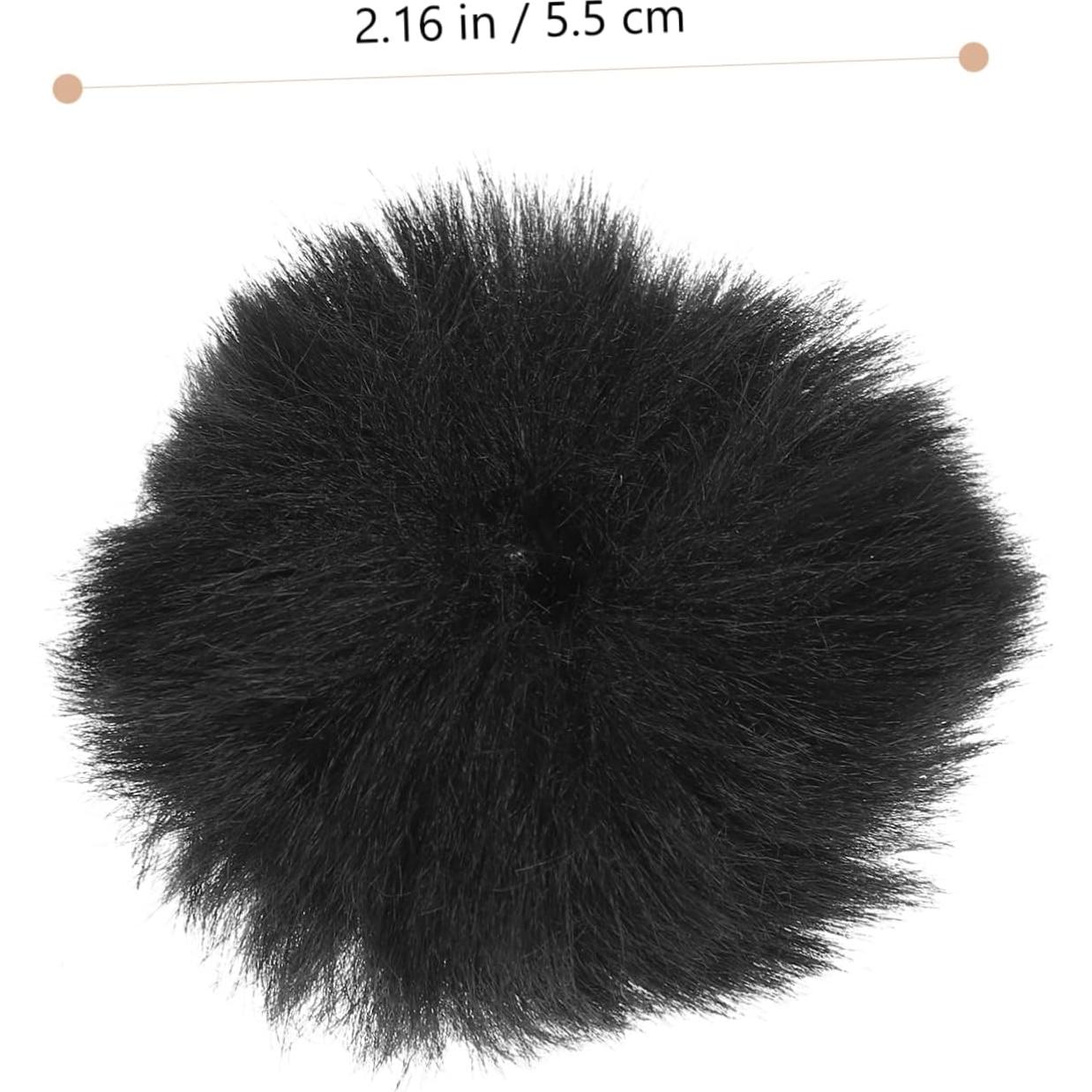 NOLITOY 30pcs Microphone Cover Outdoor Windscreen for Lapel Microphones Furry Filter for Filming Interviews and Live Streaming