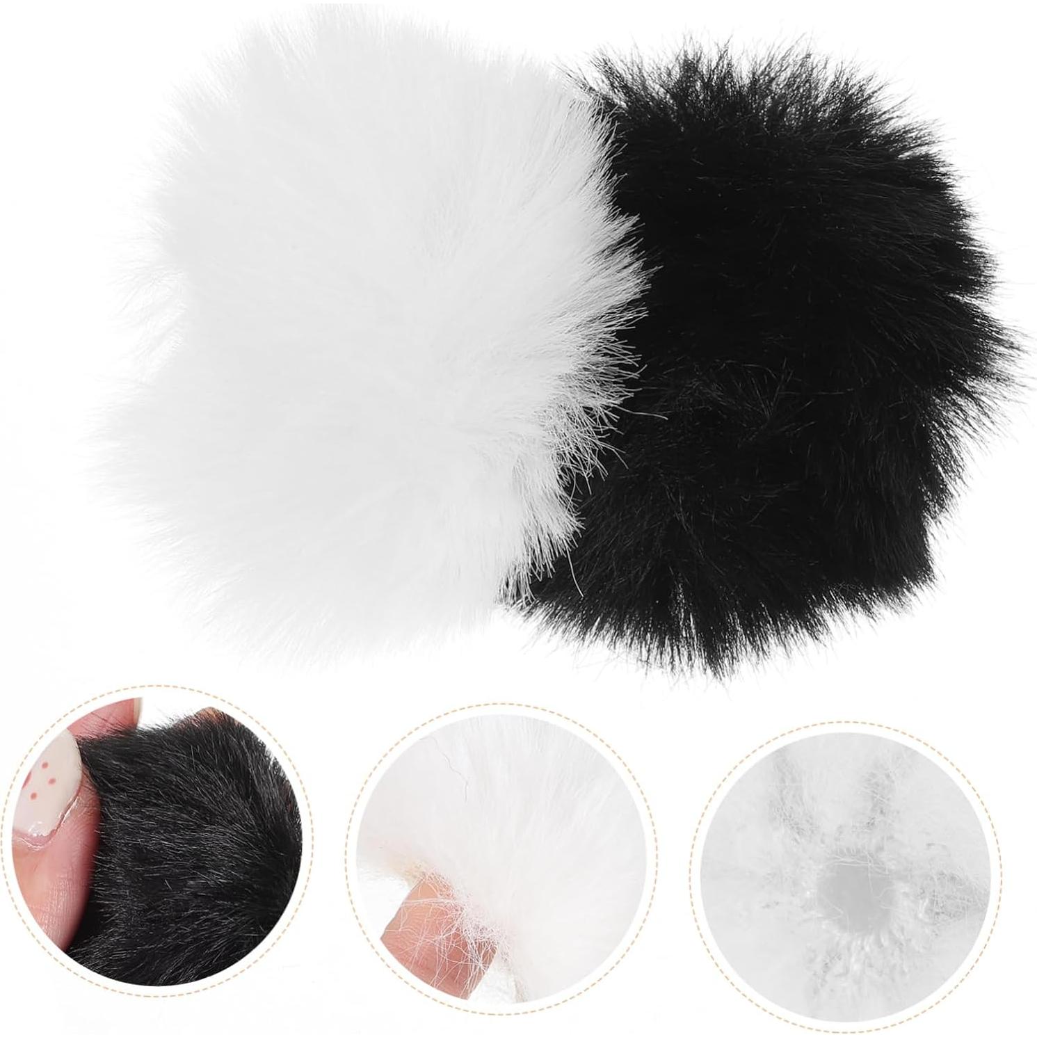 NOLITOY 30pcs Microphone Cover Outdoor Windscreen for Lapel Microphones Furry Filter for Filming Interviews and Live Streaming