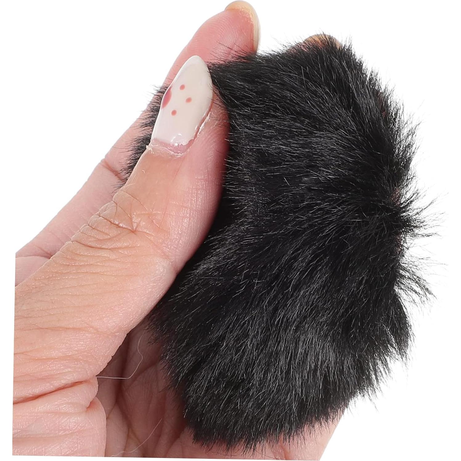NOLITOY 30pcs Microphone Cover Outdoor Windscreen for Lapel Microphones Furry Filter for Filming Interviews and Live Streaming