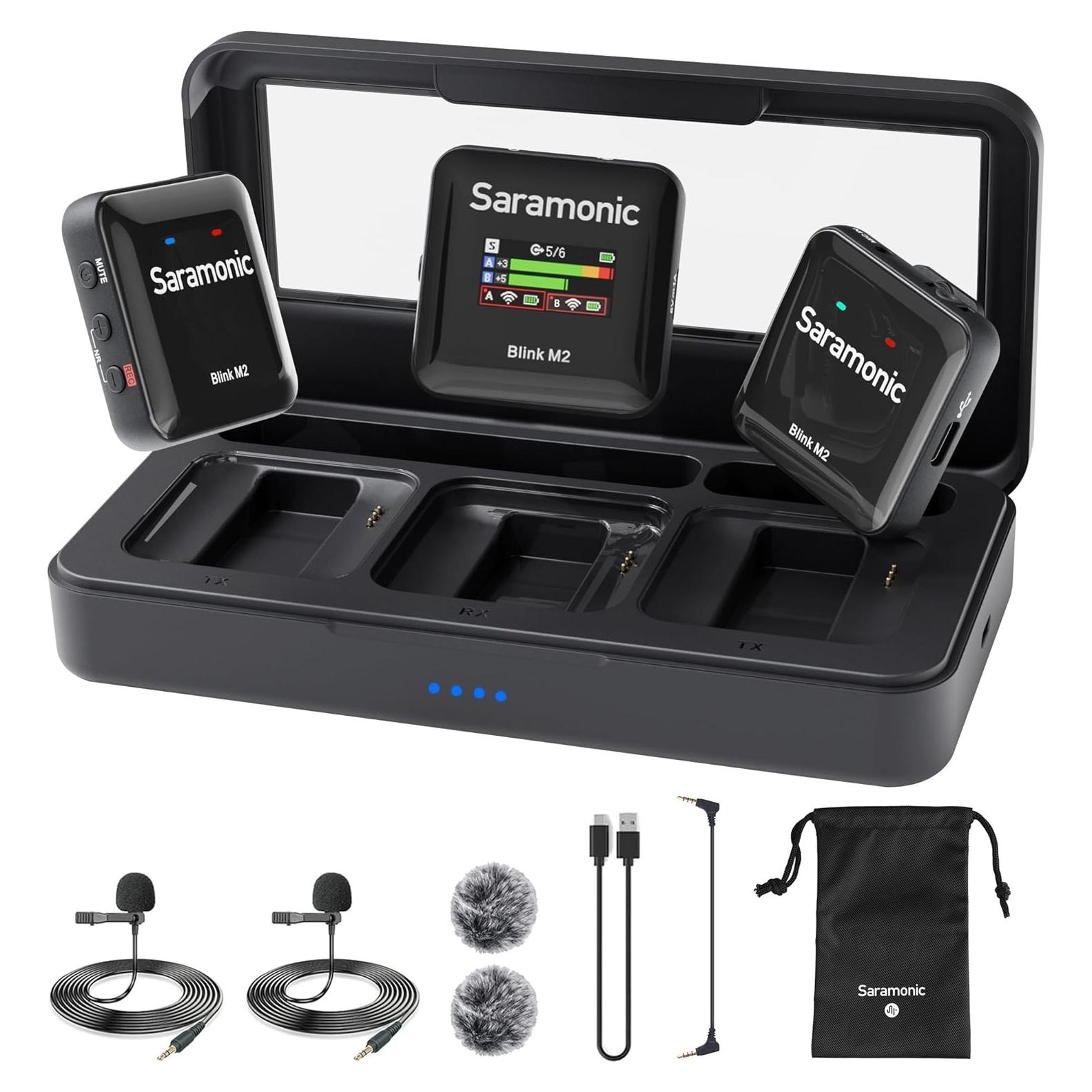 Micrófono Lavalier Inalámbrico Saramonic Blink M2 250m