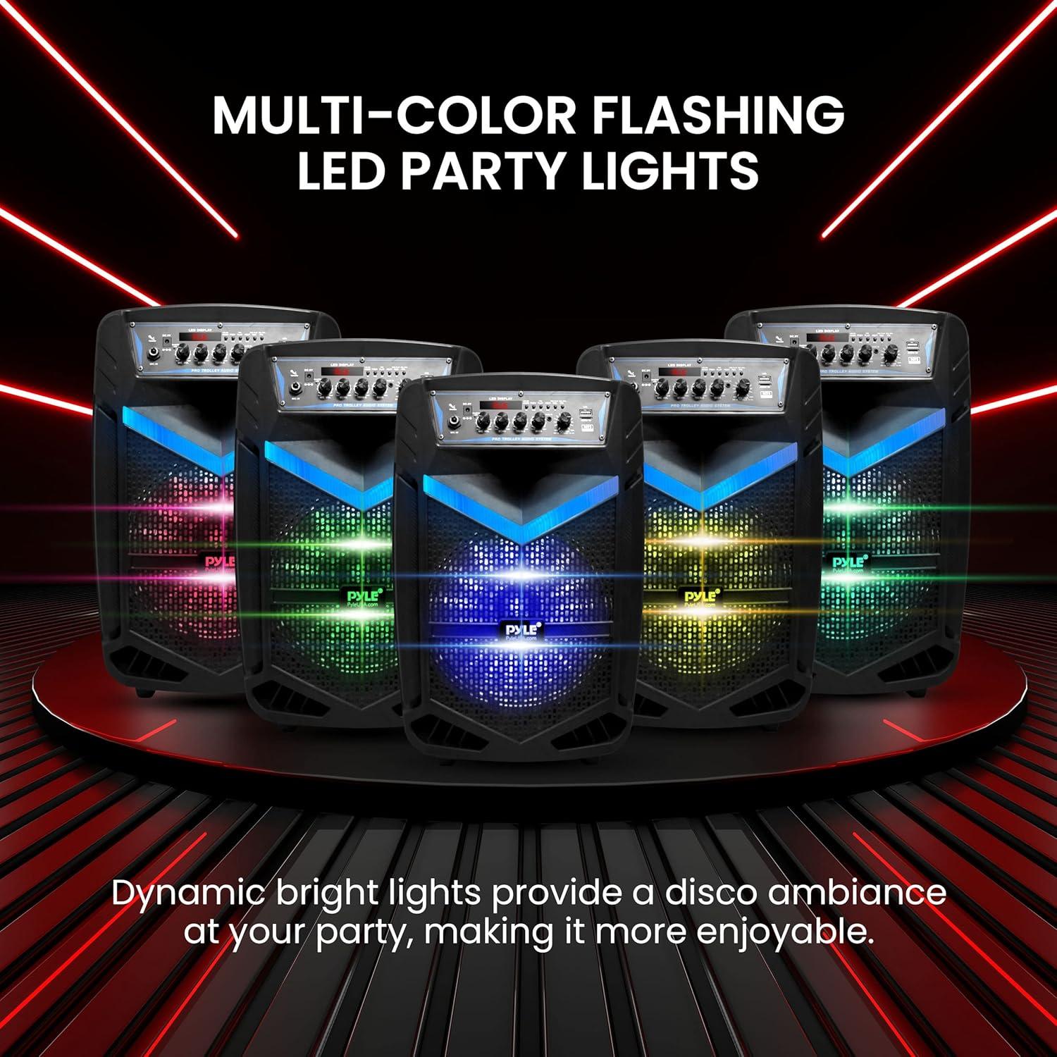 Altavoz PA Bluetooth Pyle PPHP1042B 600W 10" Recargable