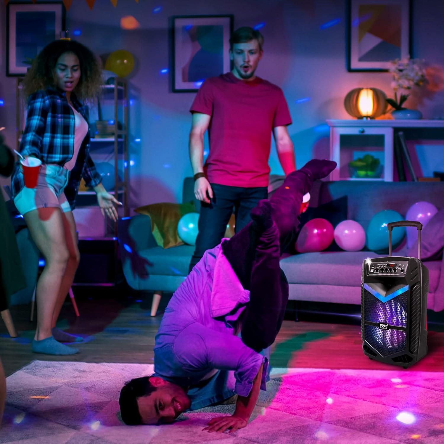 Altavoz PA Bluetooth Pyle PPHP1042B 600W 10" Recargable