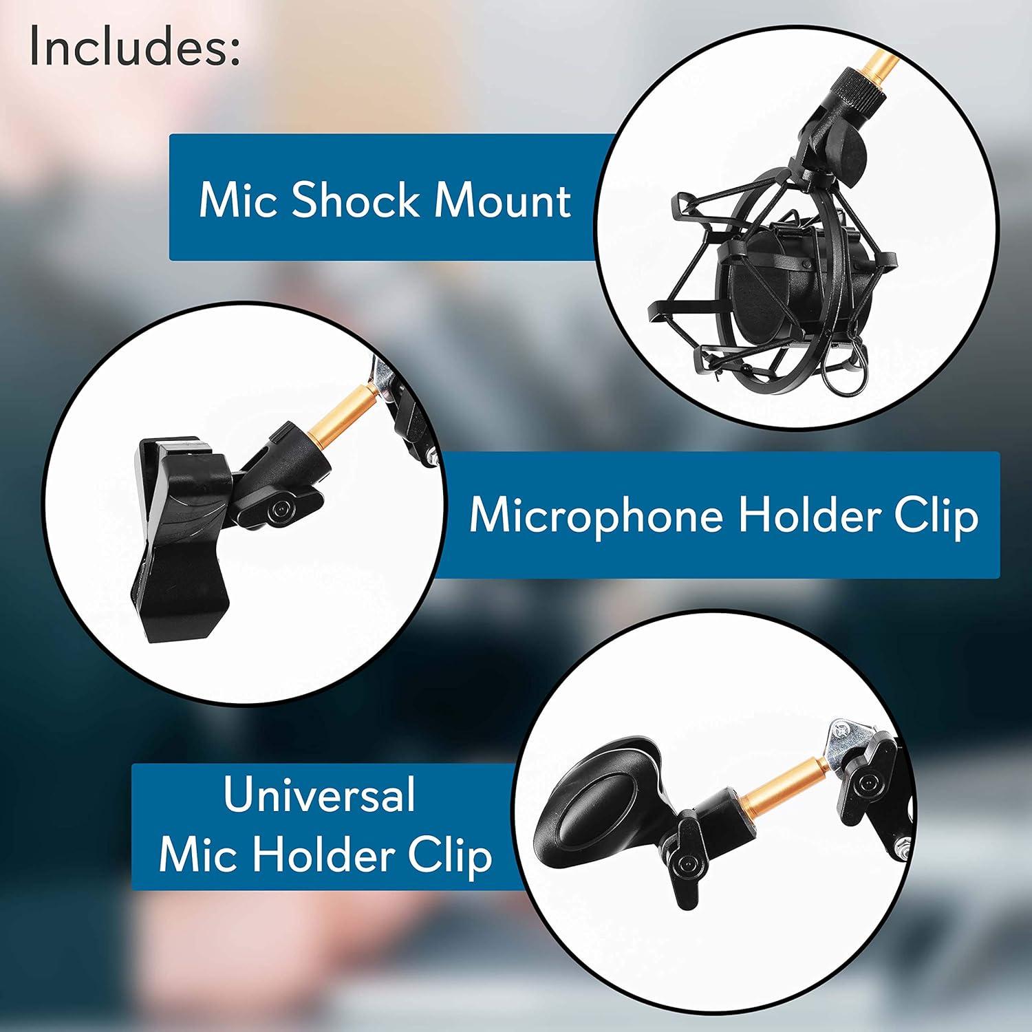 Soporte de Micrófono PylePro Suspension Boom 1.19m Ajustable