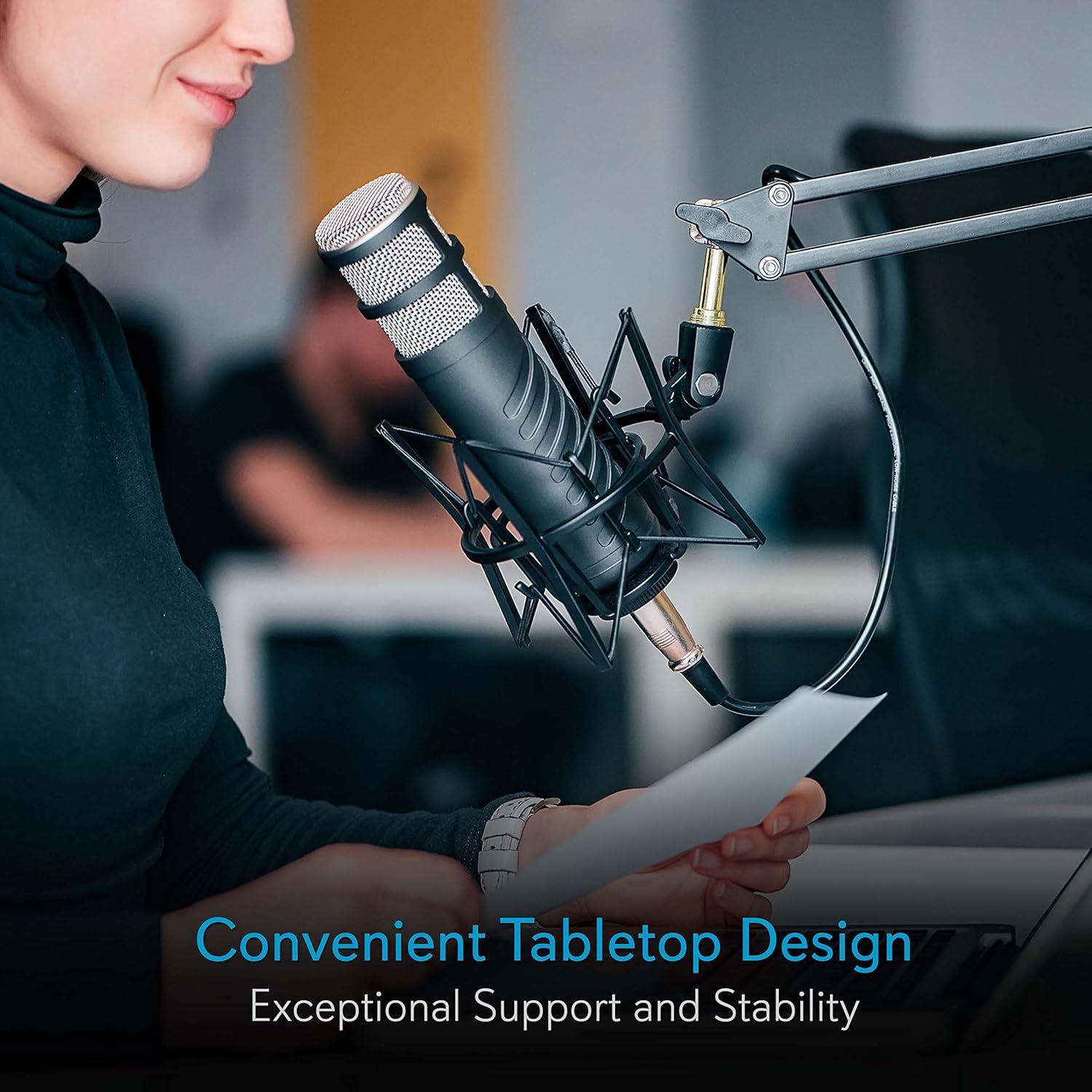 Soporte de Micrófono PylePro Suspension Boom 1.19m Ajustable