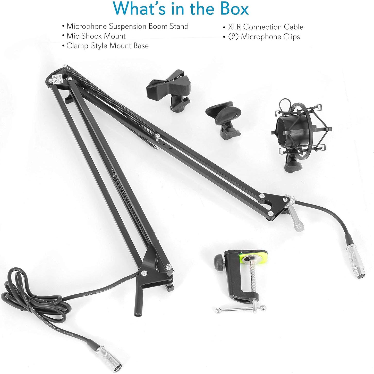 Soporte de Micrófono PylePro Suspension Boom 1.19m Ajustable