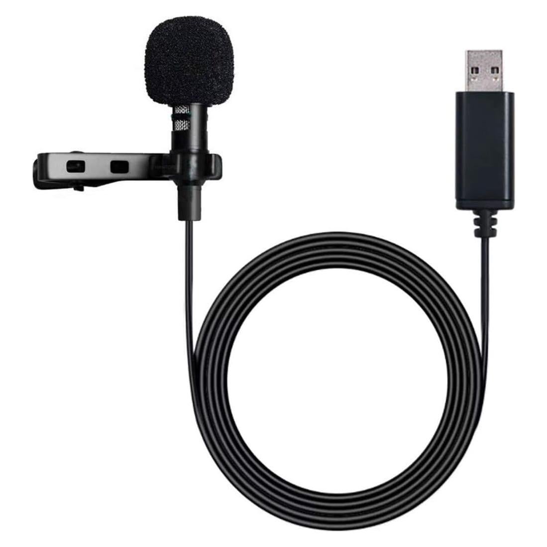 Micrófono Lavalier USB NowTH 2m Omnidireccional para PC