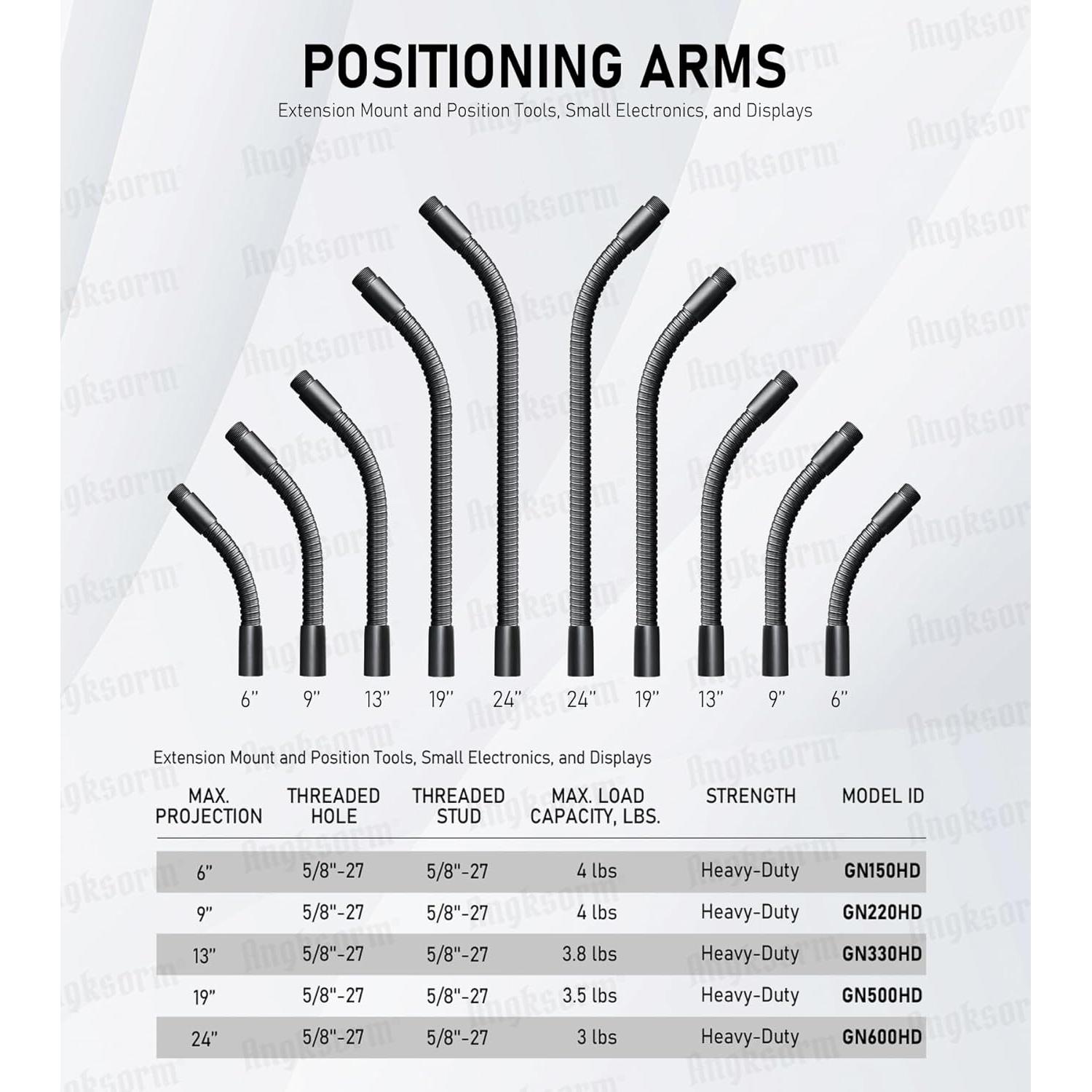 Soporte de Micrófono Flexible Angksorm FMA500 48 cm con Base