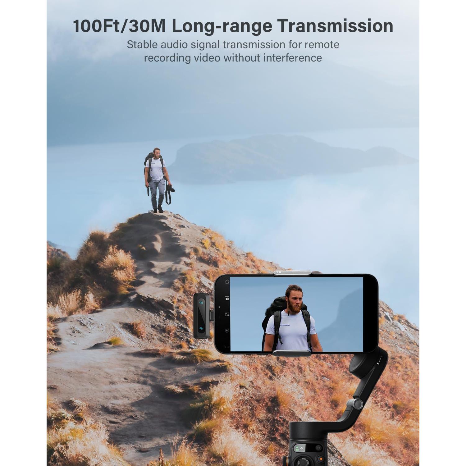 Micrófono Lavalier Inalámbrico WARM BOX J3 para iPhone y Android