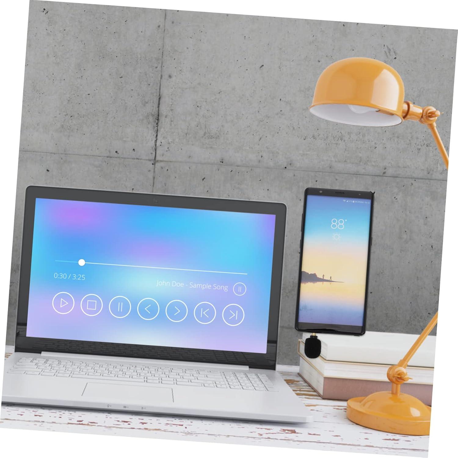 BESTonZON Handheld Streaming Microphone Mini Voice Recording for Live Singing Phone