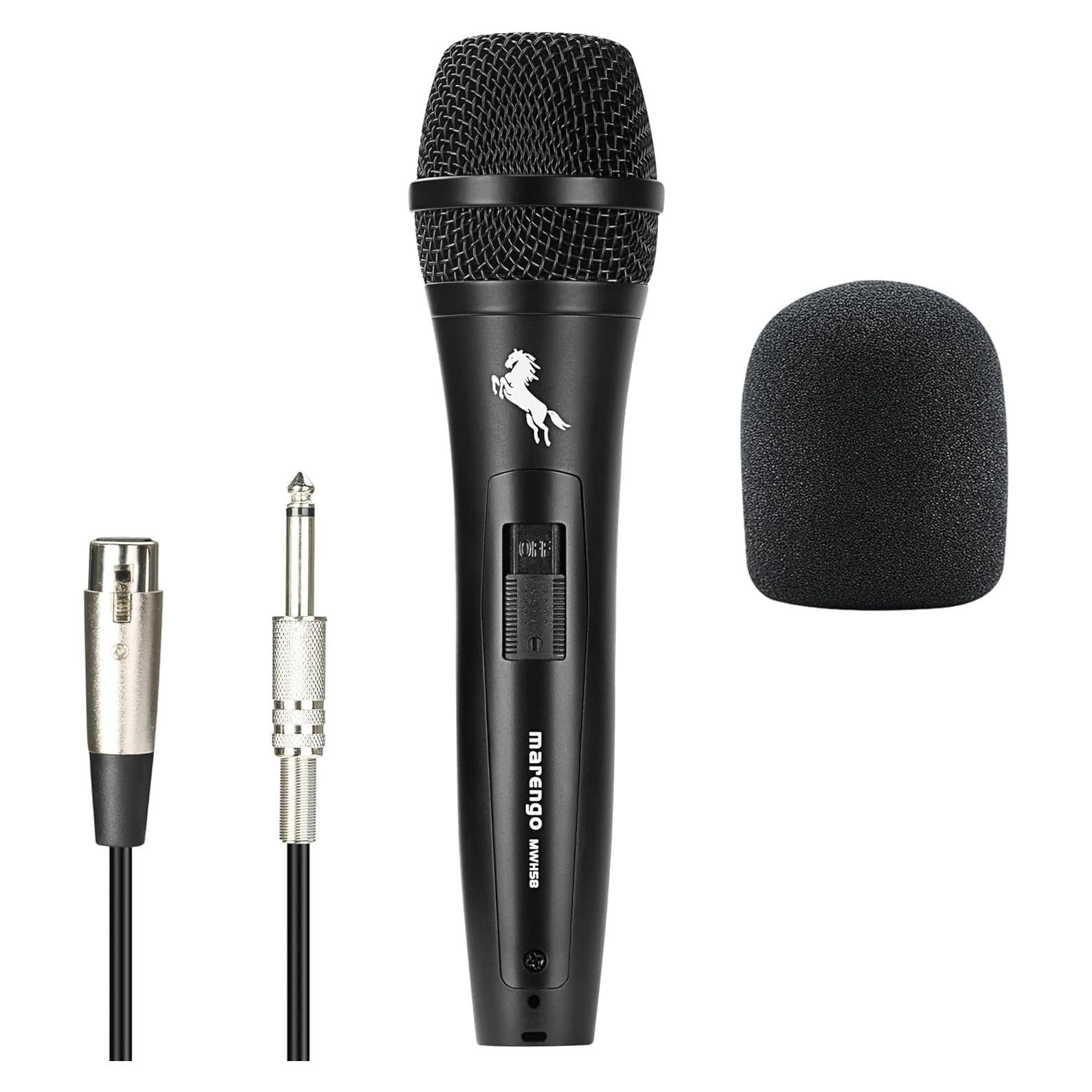 Micrófono Vocal Dinámico Marengo MWH58 con Cable de 4m