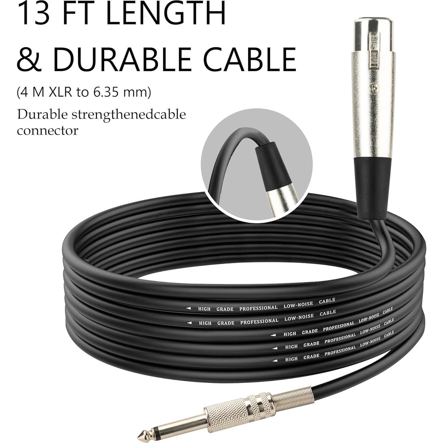 Micrófono Vocal Dinámico Marengo MWH58 con Cable de 4m