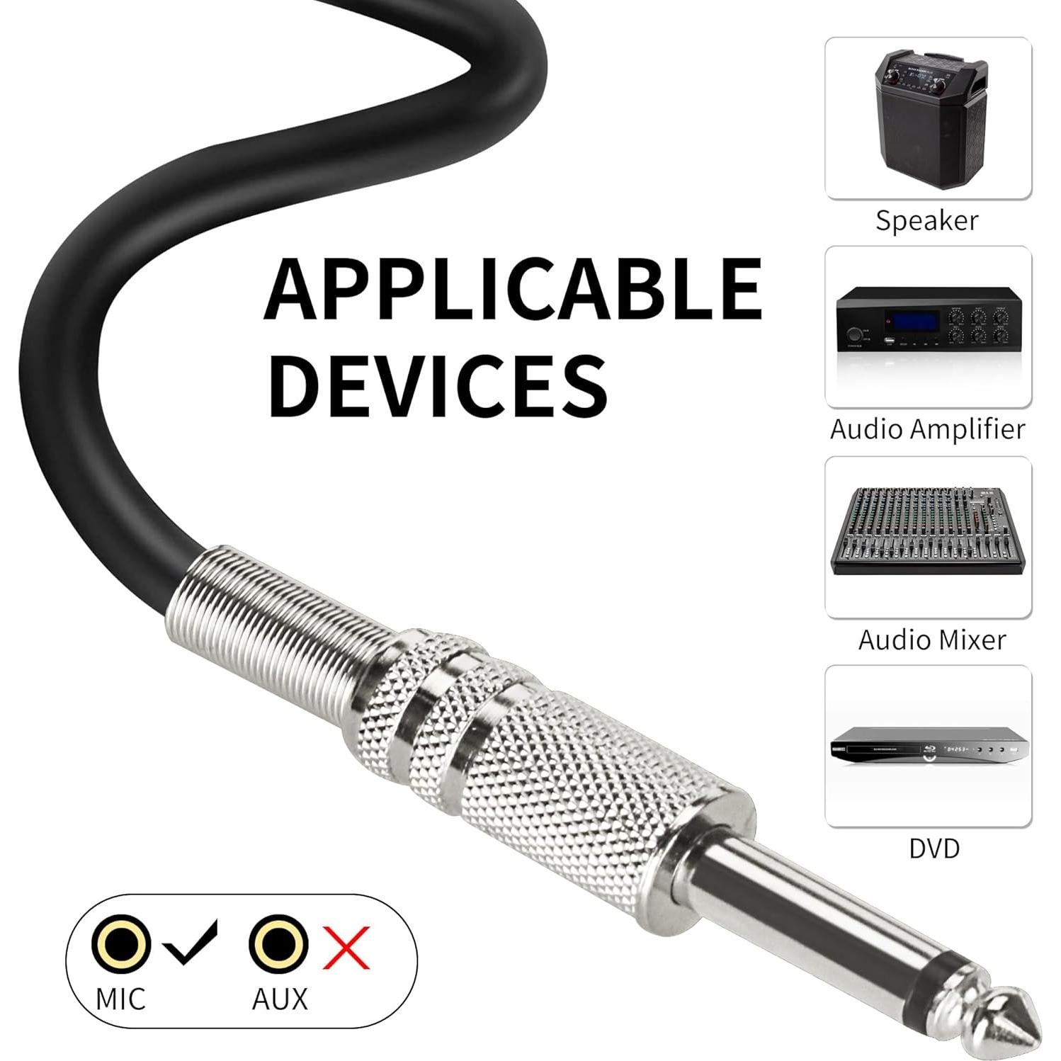 Micrófono Vocal Dinámico Marengo MWH58 con Cable de 4m