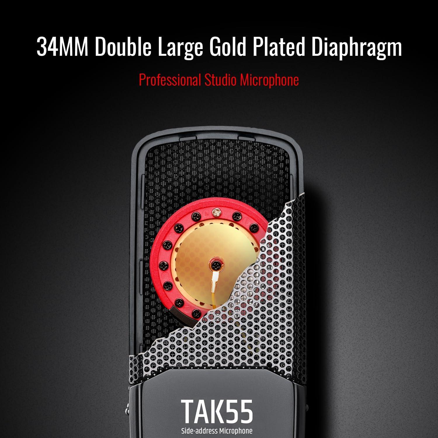 Micrófono de Condensador TAKSTAR TAK55 con Diafragma 34mm