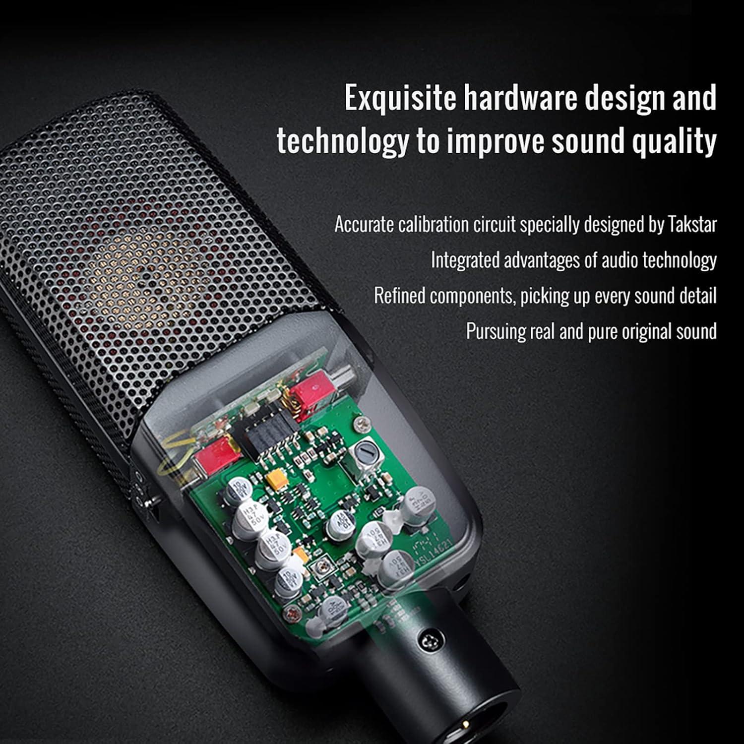 Micrófono de Condensador TAKSTAR TAK55 con Diafragma 34mm