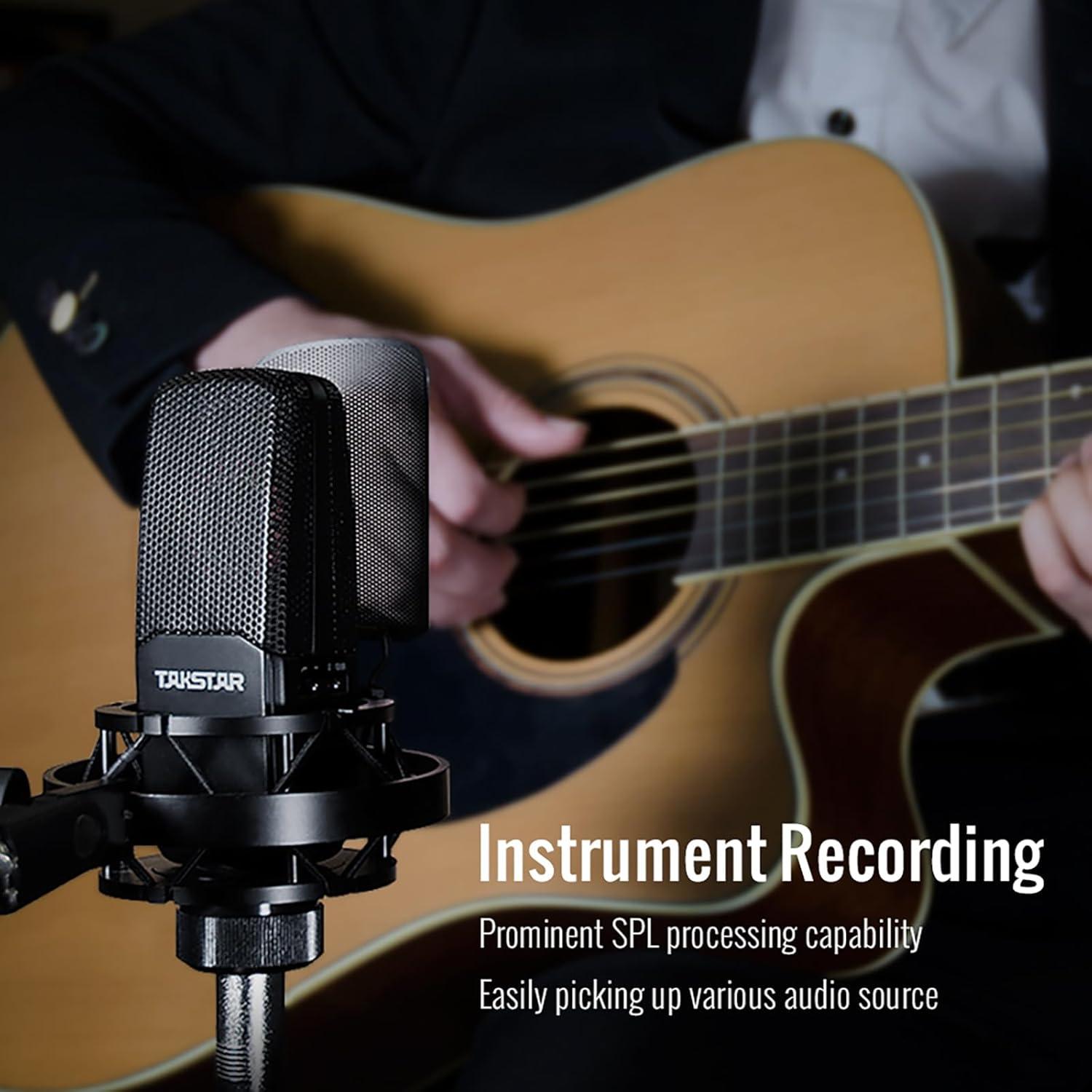 Micrófono de Condensador TAKSTAR TAK55 con Diafragma 34mm