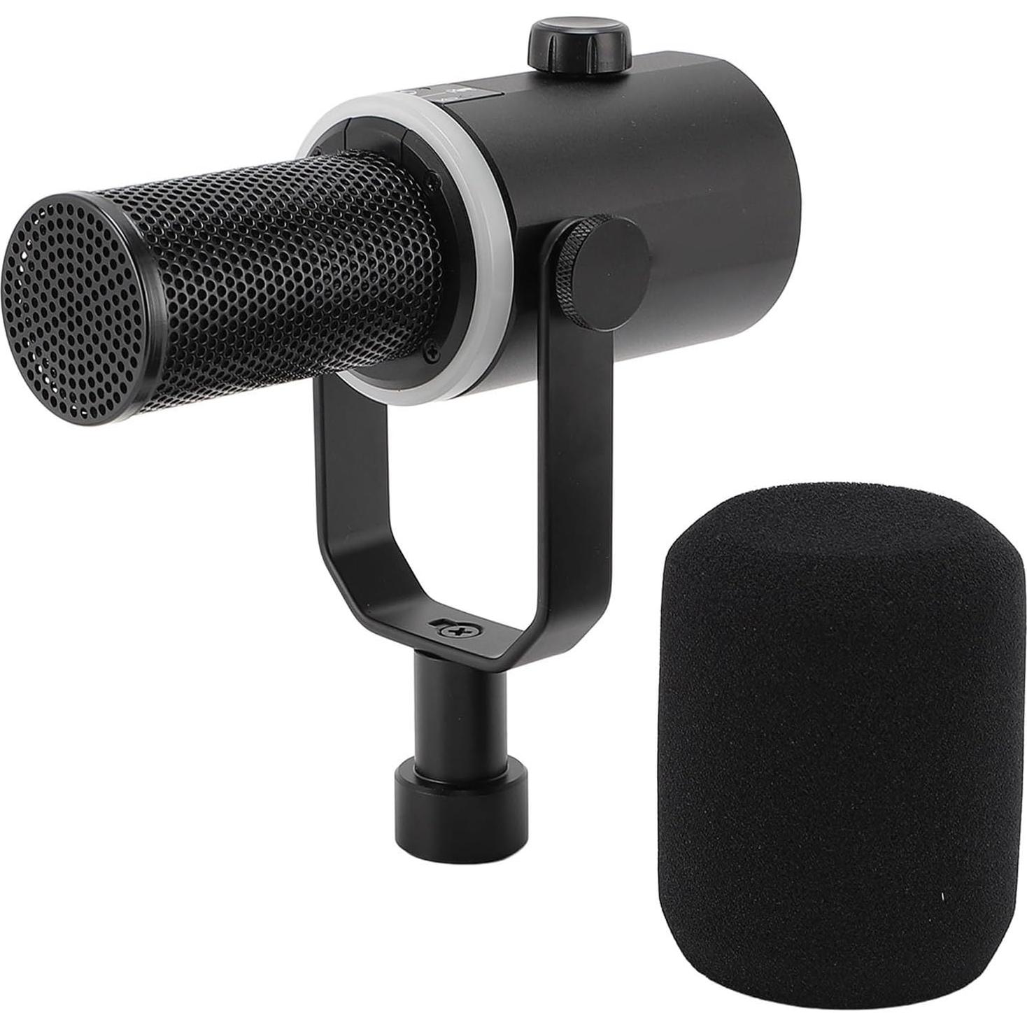 Micrófono Dinámico USB XLR PM1 con RGB para Streaming y Podcast