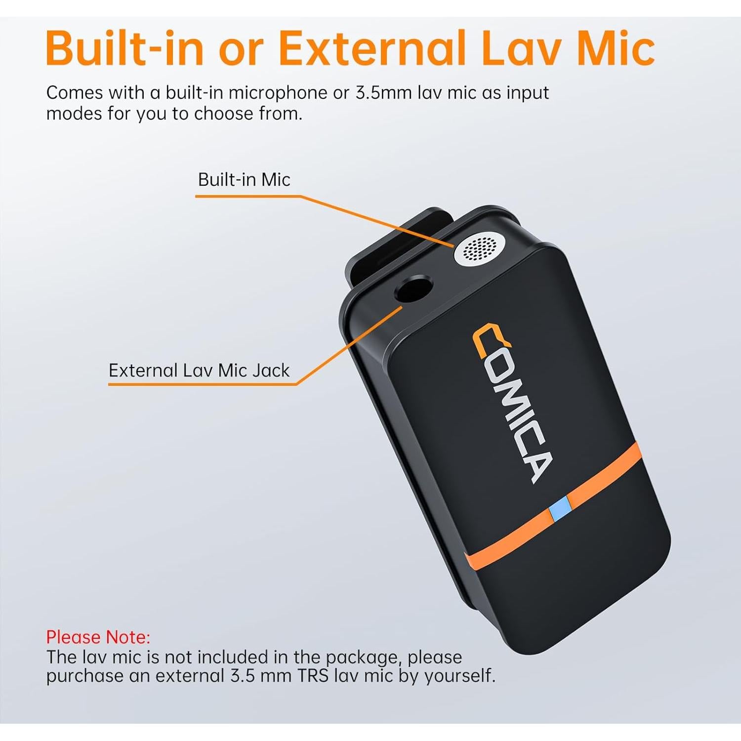 Micrófono Lavalier Inalámbrico Comica Vimo Q 4 Canales 200m