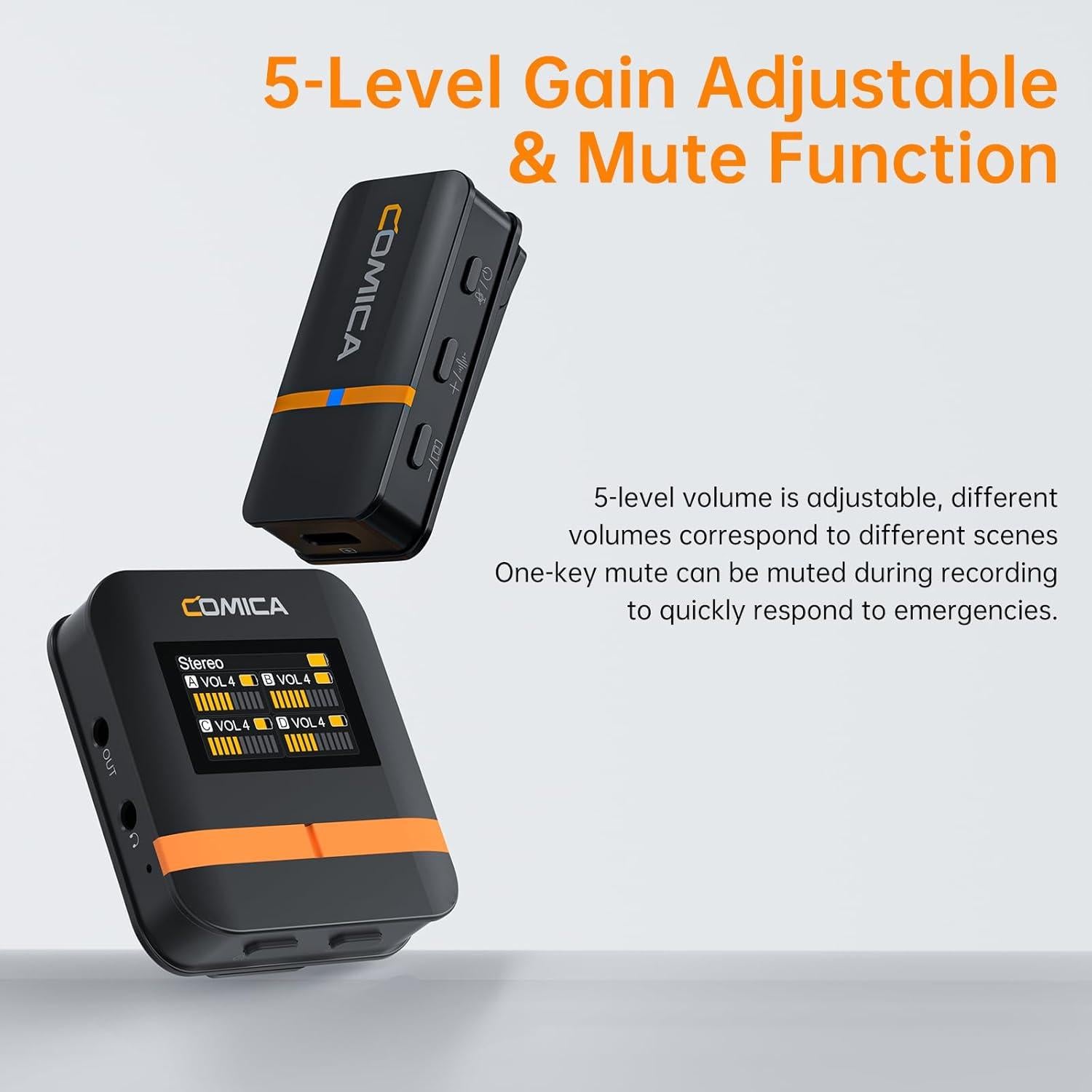 Micrófono Lavalier Inalámbrico Comica Vimo Q 4 Canales 200m