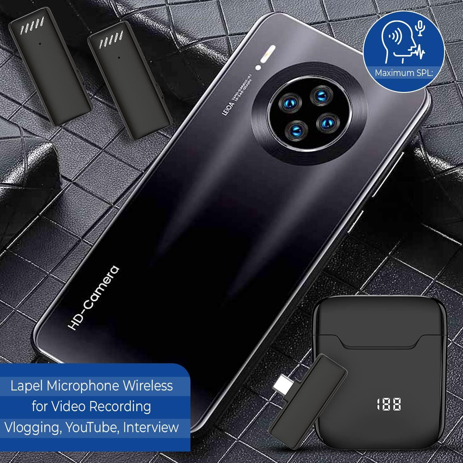 Micrófono Lavalier Inalámbrico Koune para Android con Estuche