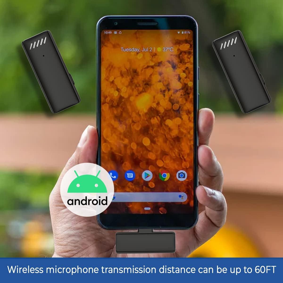 Micrófono Lavalier Inalámbrico Koune para Android con Estuche