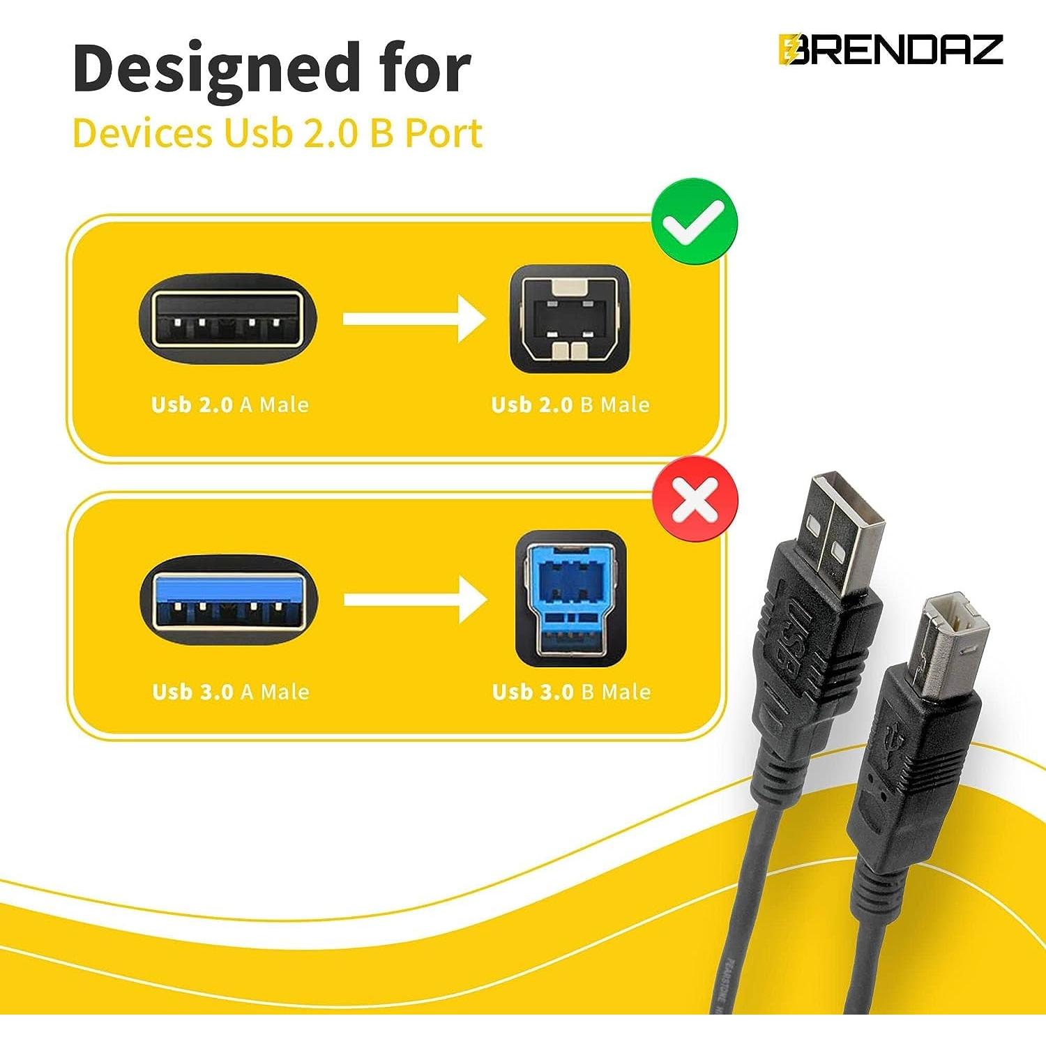 Cable USB 3.05m BRENDAZ para Micrófonos Samson G-Track Pro