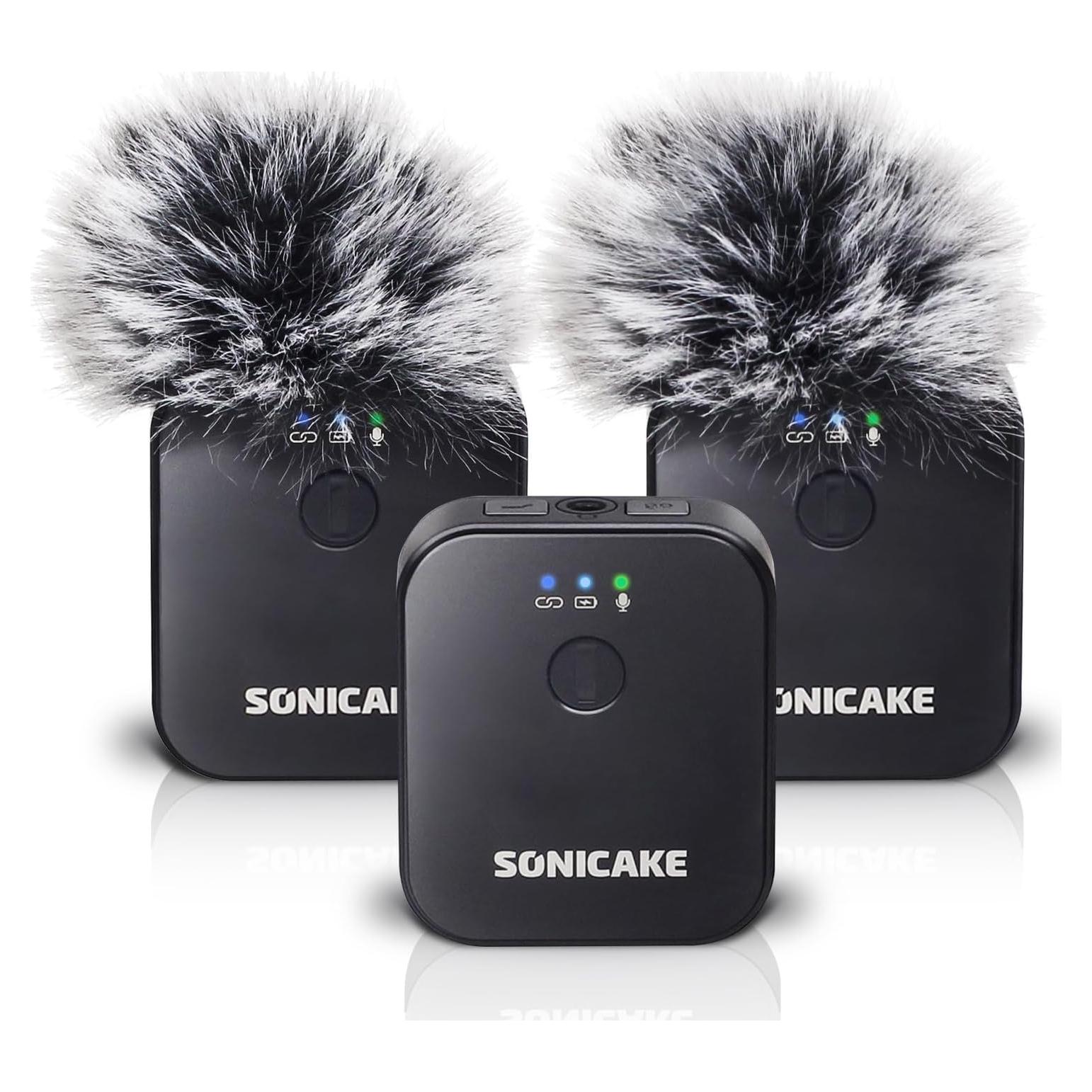 Micrófono Lavalier Inalámbrico SONICAKE QWM-12 50m 10h