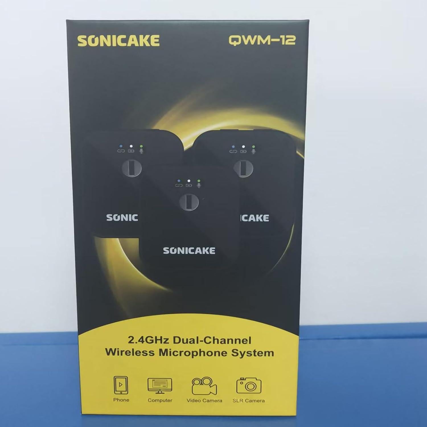 Micrófono Lavalier Inalámbrico SONICAKE QWM-12 50m 10h
