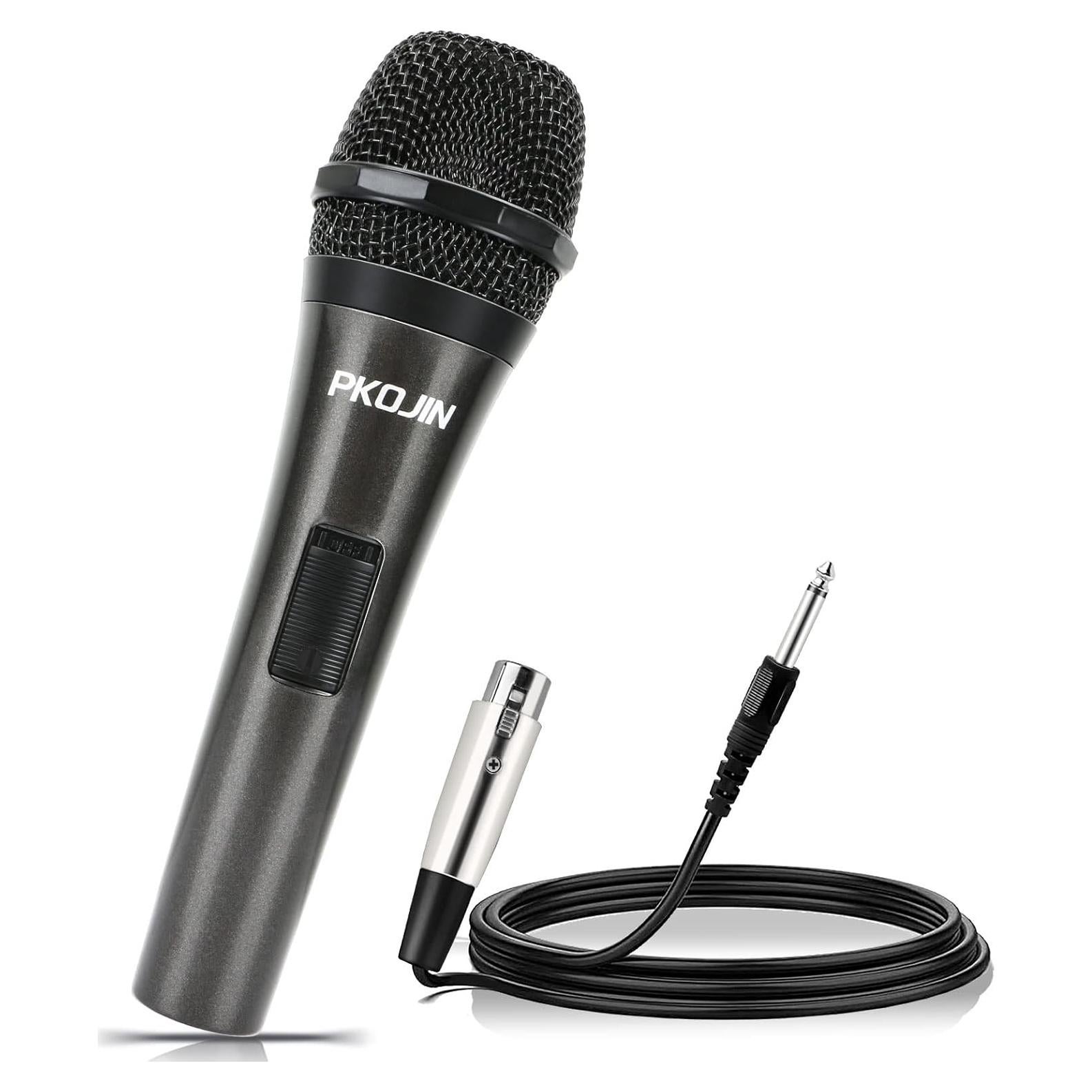 Micrófono Dinámico con Cable PKOJIN 3m para Karaoke