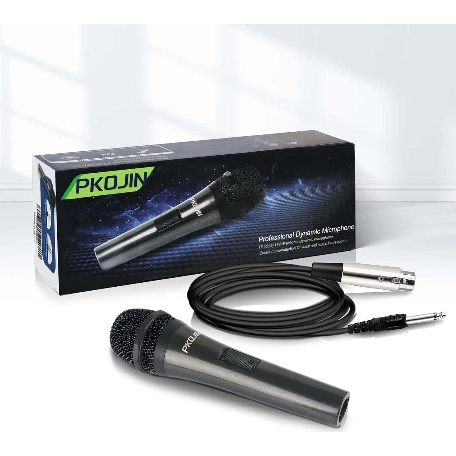 Micrófono Dinámico con Cable PKOJIN 3m para Karaoke