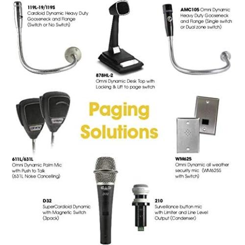 Micrófono Direccional Dinámico Astatic AMC105-2-19 Cuello de Ganso