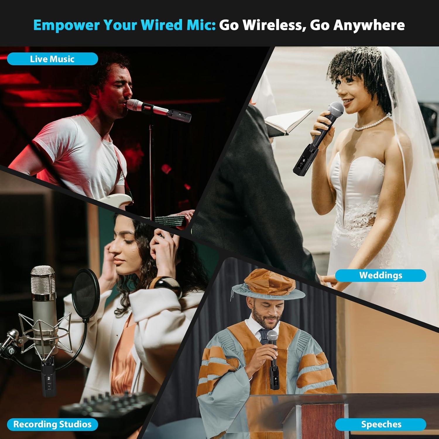 Transmisor Receptor Inalámbrico XLR Phenyx Pro PTU-X 30m