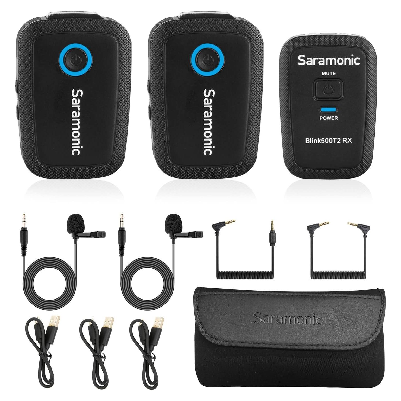 Micrófono Lavalier Inalámbrico Saramonic Blink500 T2 100m