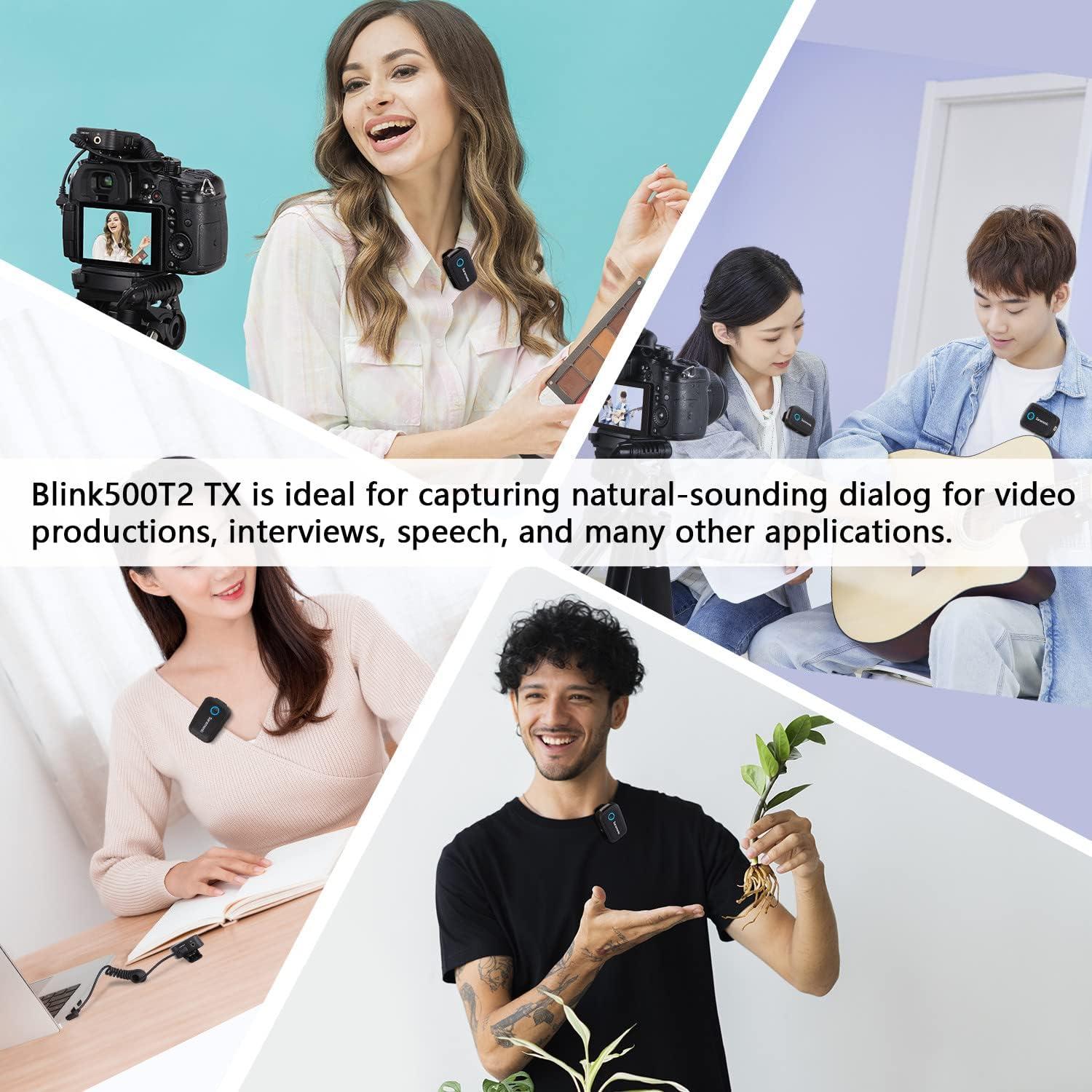 Micrófono Lavalier Inalámbrico Saramonic Blink500 T2 100m