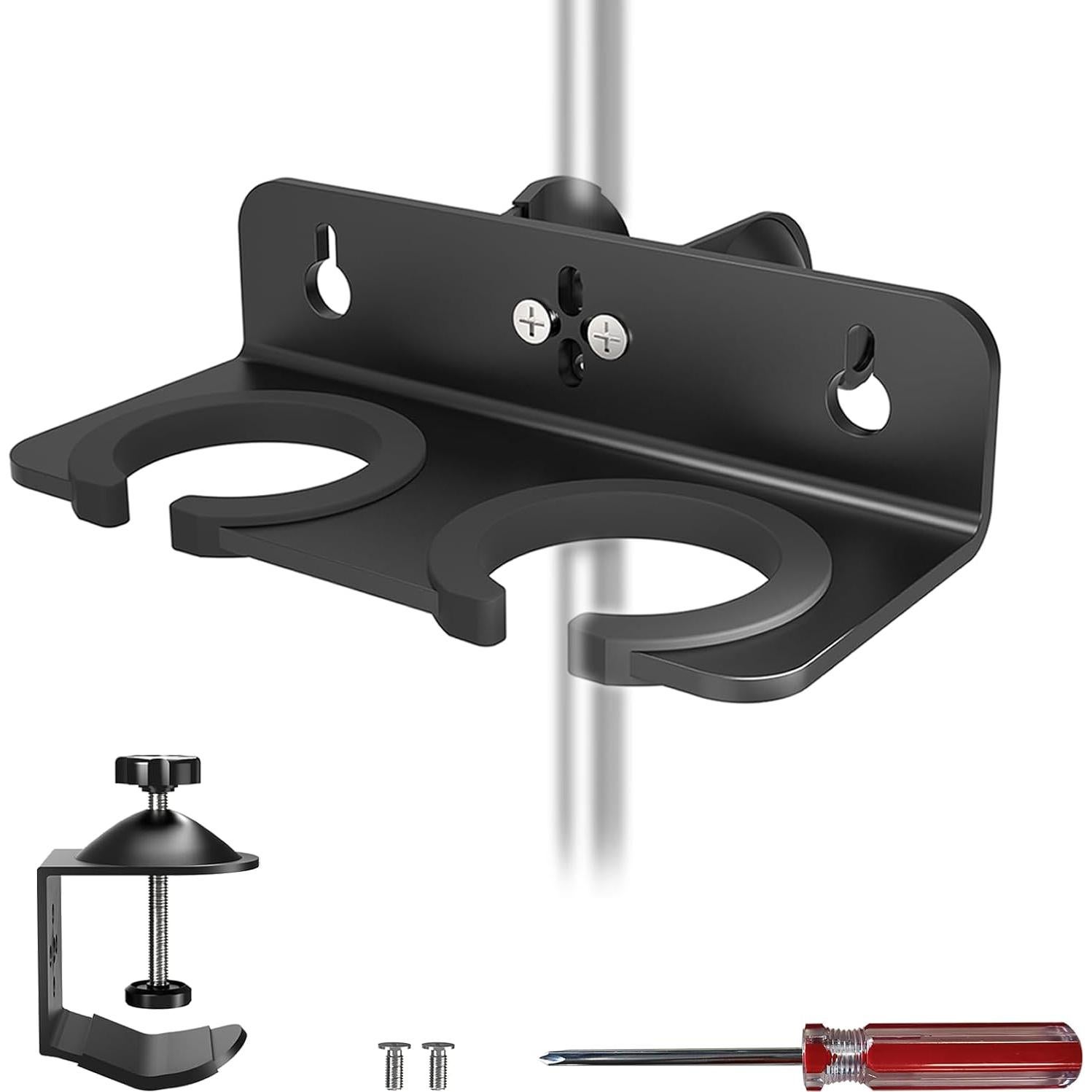 Soporte Doble para Micrófono de Aluminio - Universal hasta 2 Micrófonos