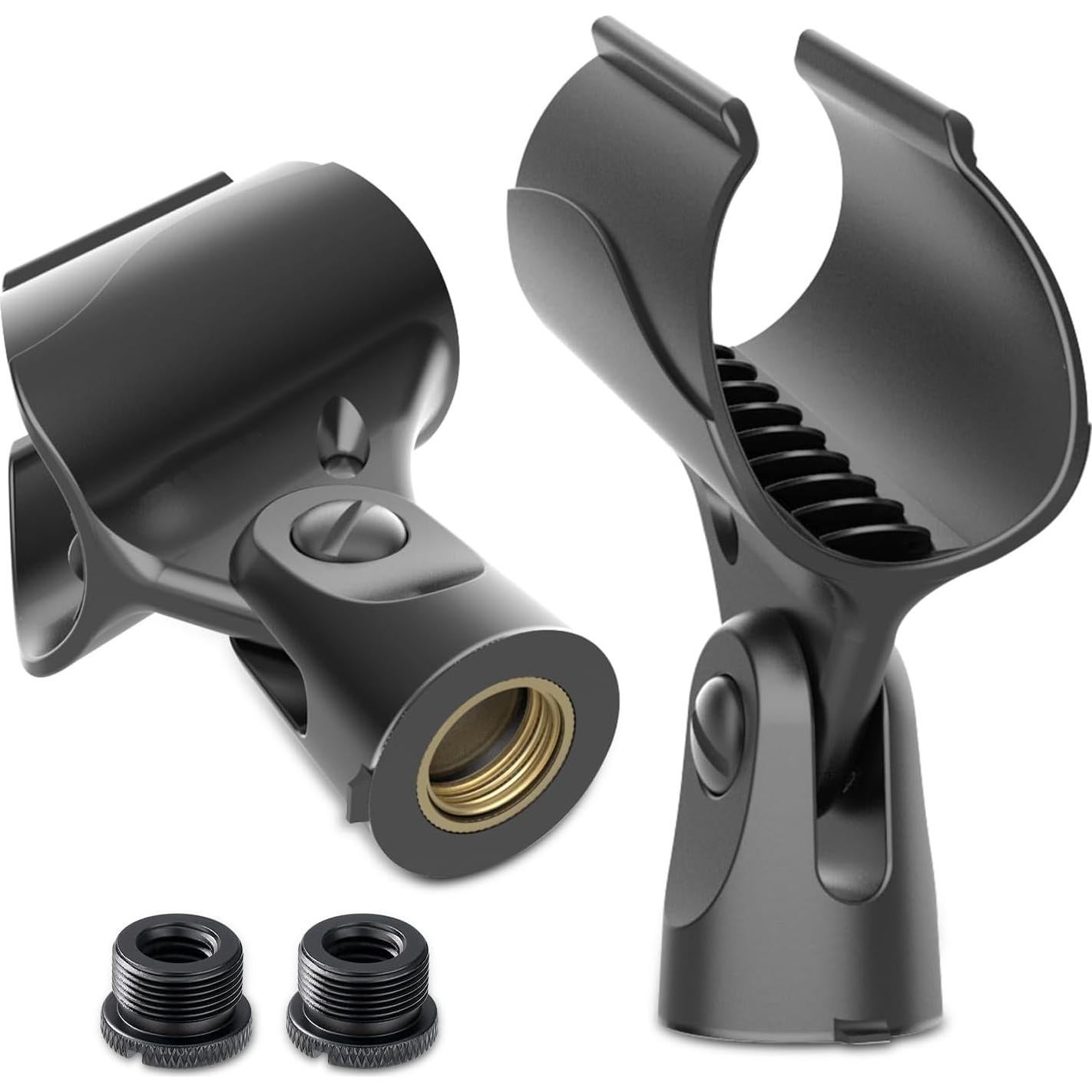 Soporte Doble para Micrófono de Aluminio - Universal hasta 2 Micrófonos