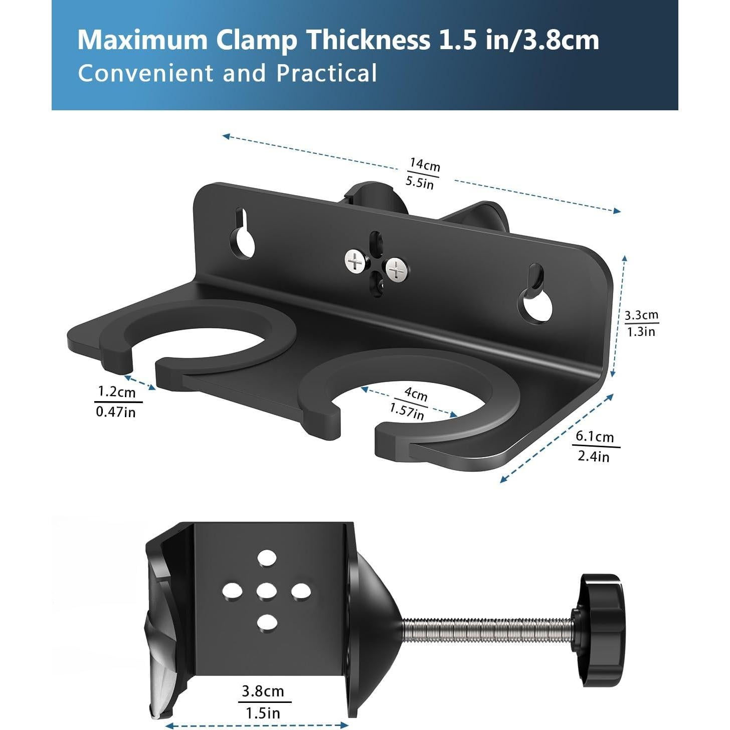 Soporte Doble para Micrófono de Aluminio - Universal hasta 2 Micrófonos