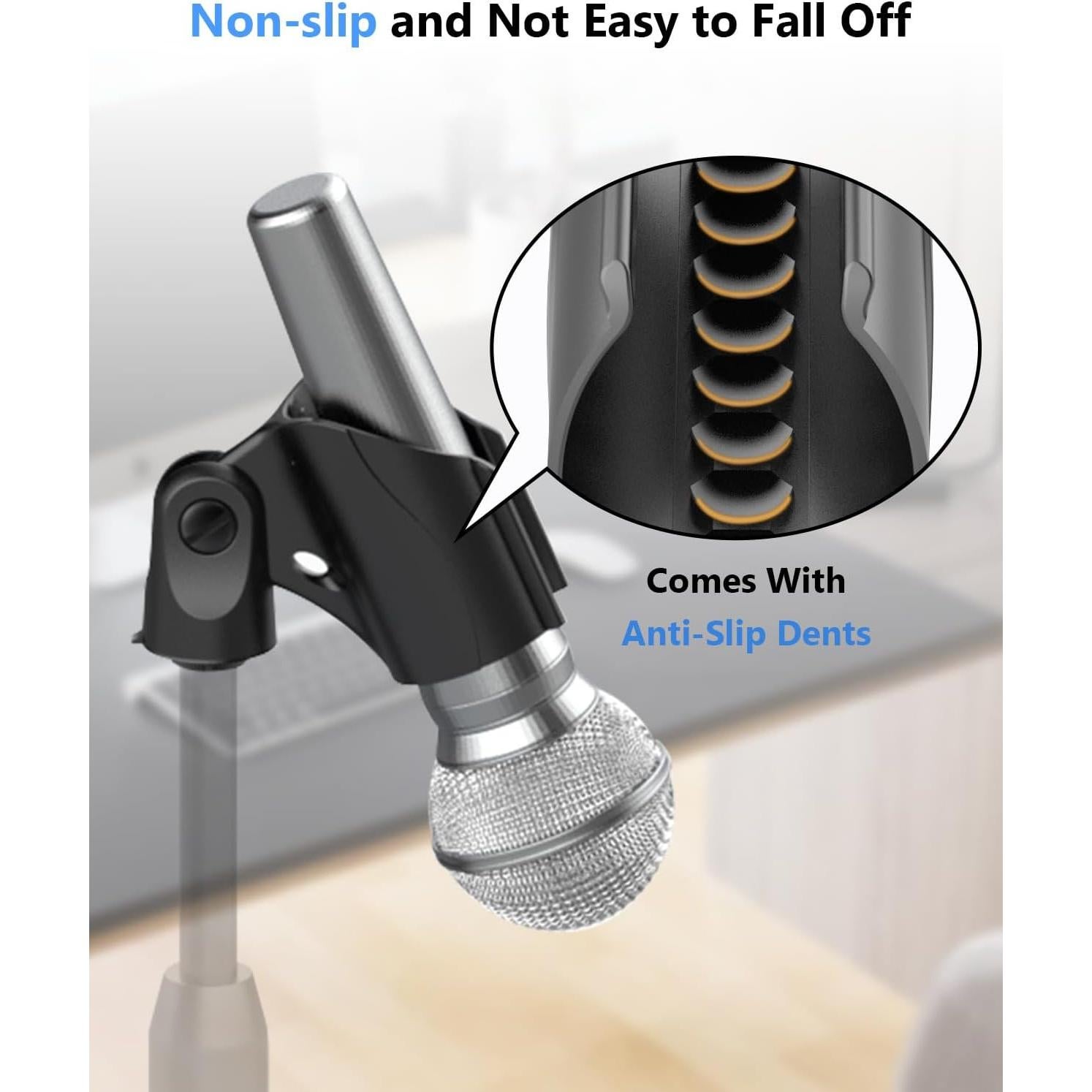 Soporte Doble para Micrófono de Aluminio - Universal hasta 2 Micrófonos