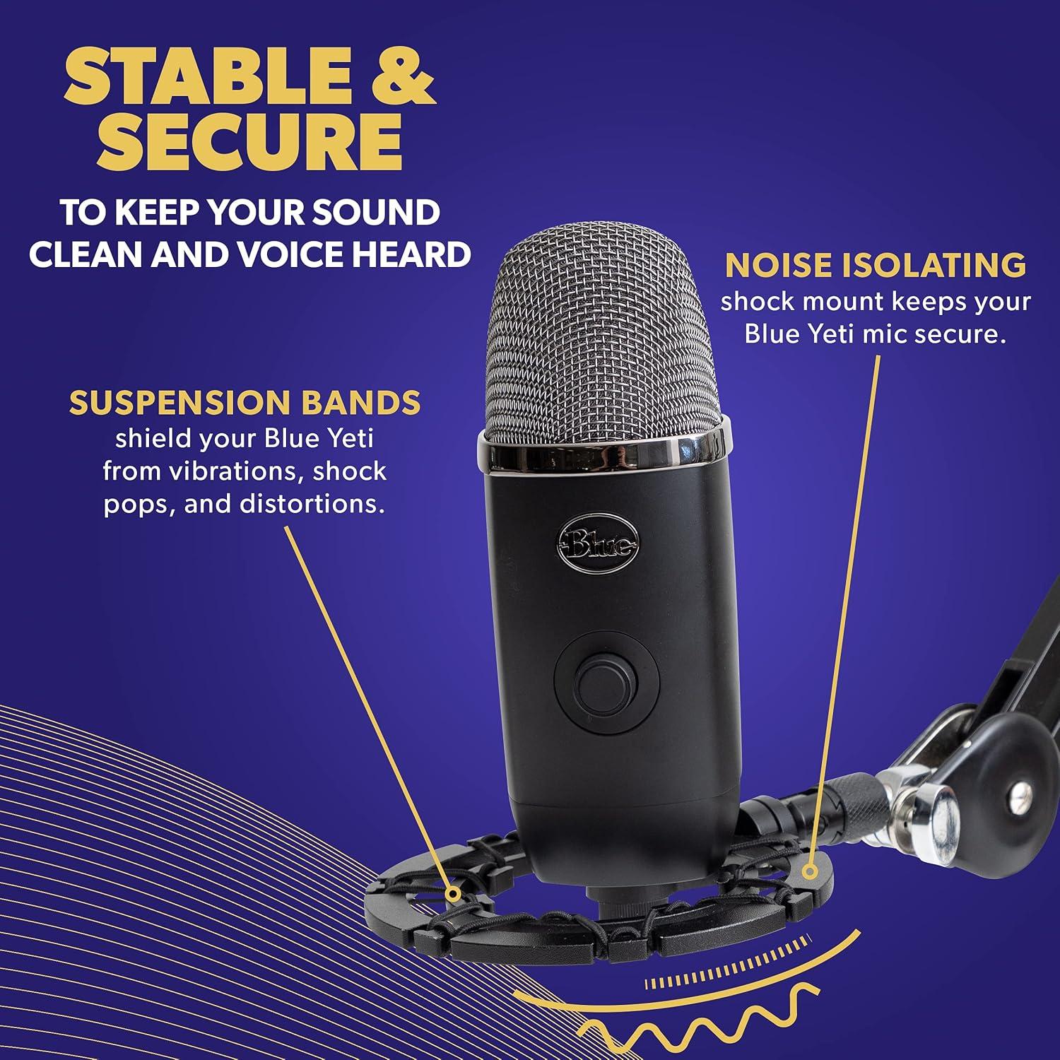 Soporte de micrófono Auphonix para Blue Yeti y Snowball