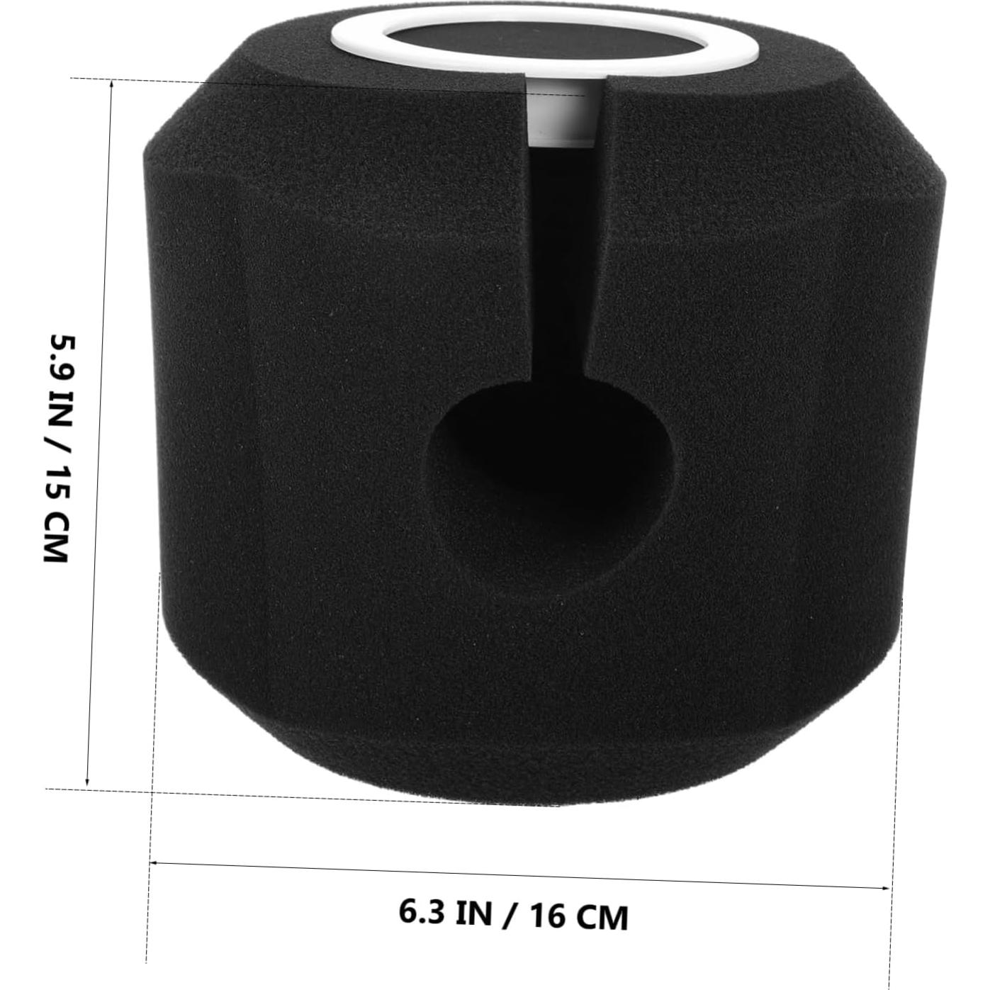 Yardwe Filtro de Esponja para Micrófono de Condensador 16cm