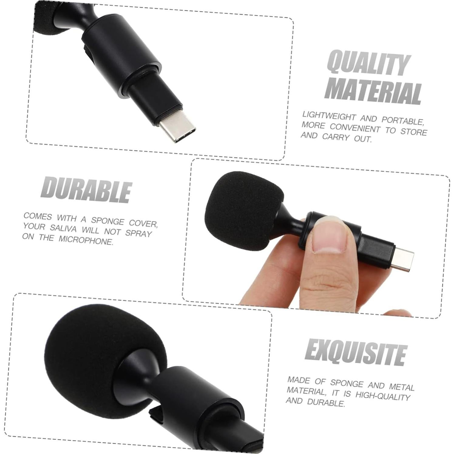 Micrófono Tipo C Toddmomy Flexible para Transmisiones en Vivo