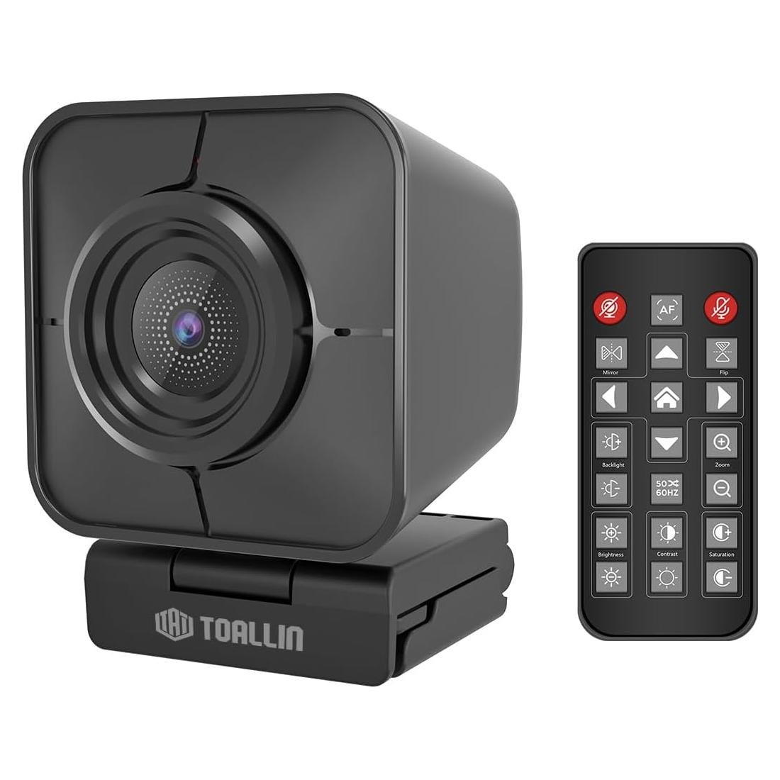 Webcam 4K TOALLIN SC100U con Control Remoto y Enfoque Automático