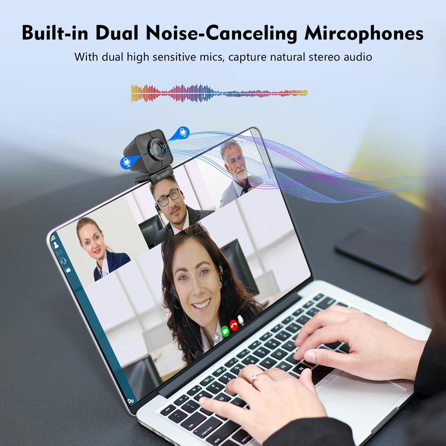 Webcam 4K TOALLIN SC100U con Control Remoto y Enfoque Automático