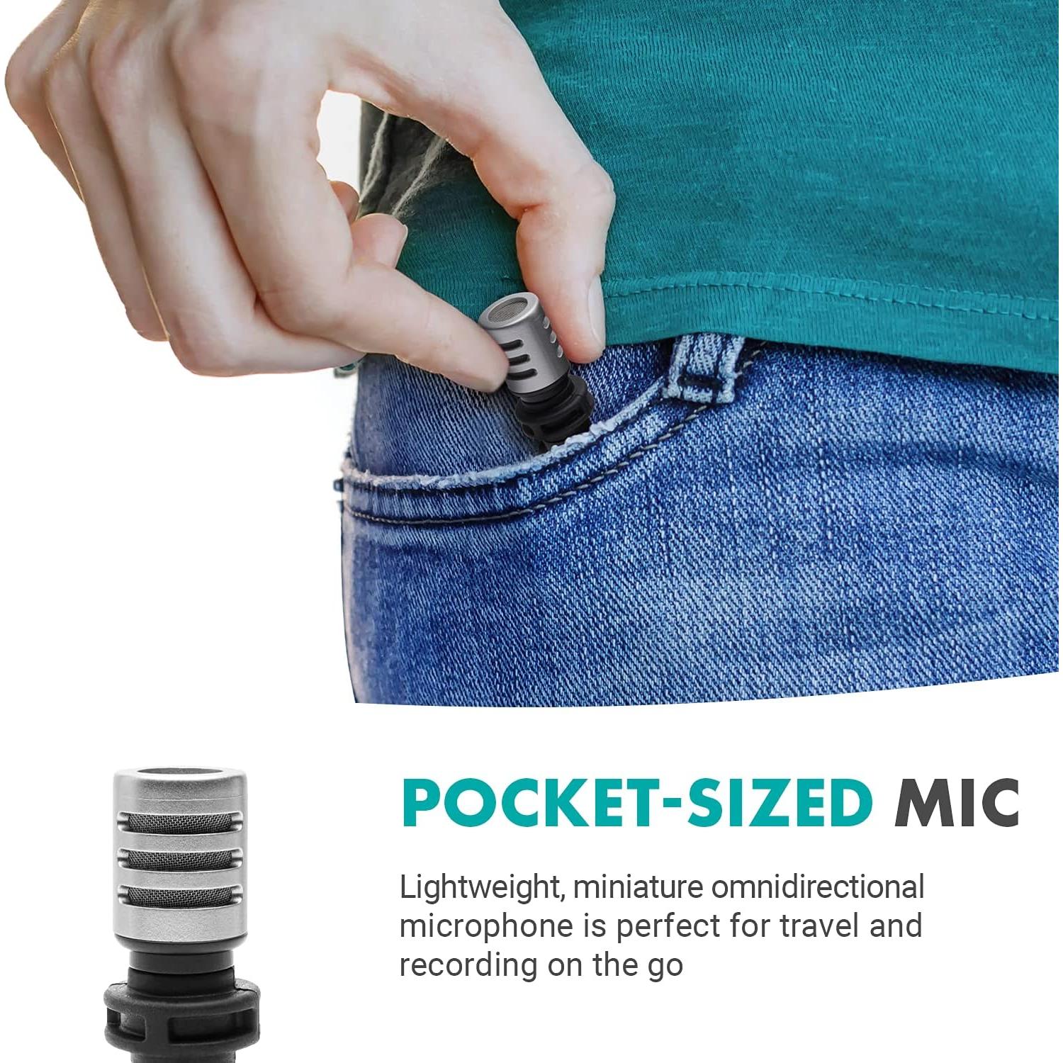 Micrófono de Audio de Bolsillo Movo MA5U Omnidireccional USB