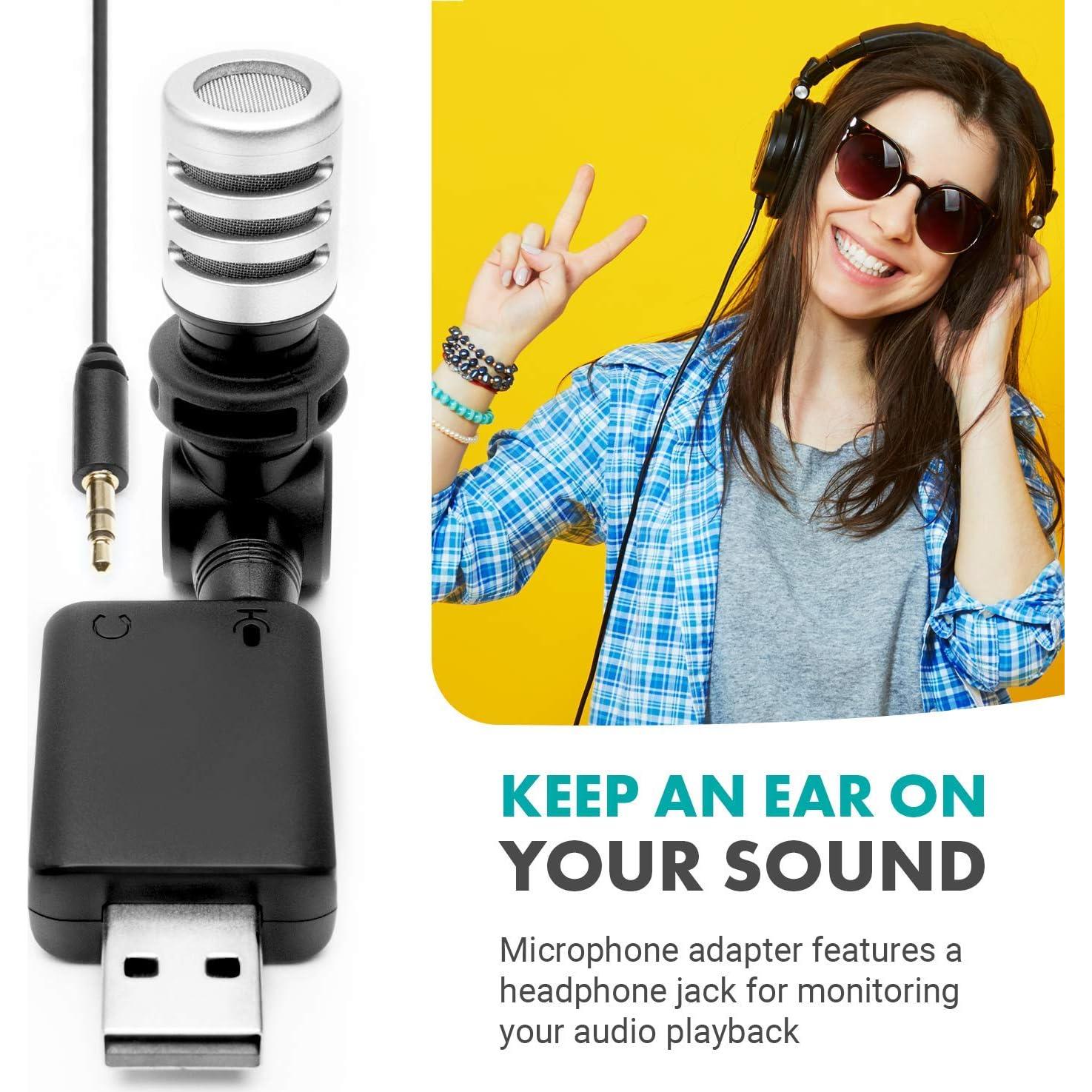 Micrófono de Audio de Bolsillo Movo MA5U Omnidireccional USB