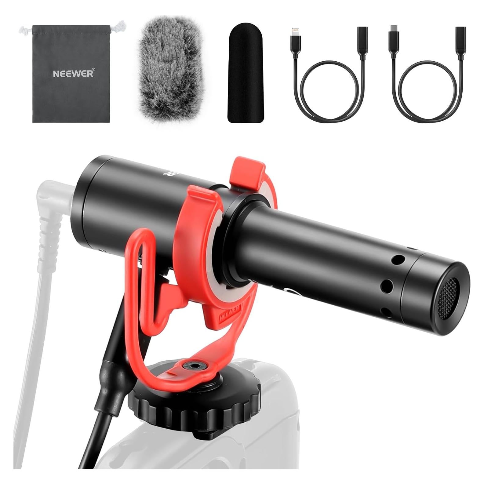 Micrófono USB C NEEWER Mini Shotgun con Reducción de Ruido