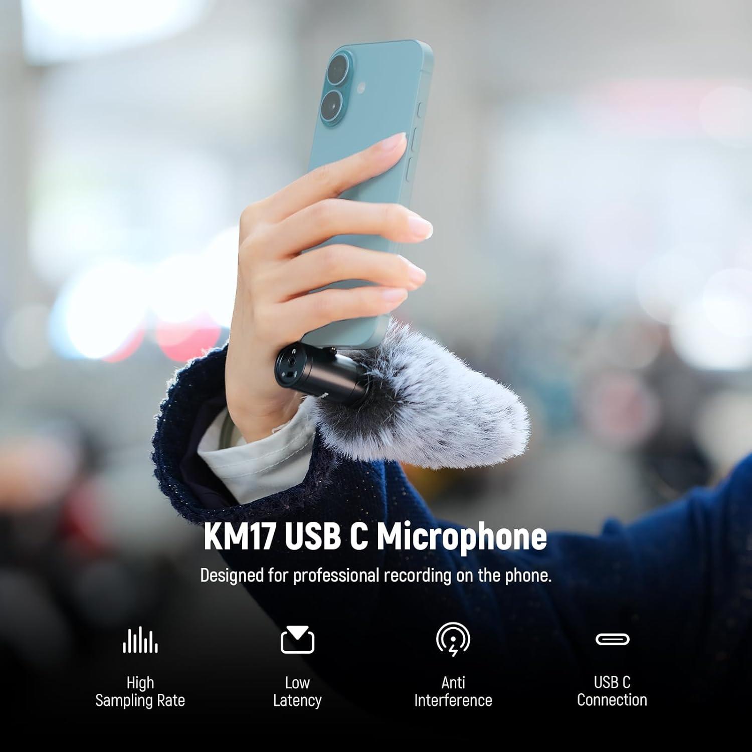 Micrófono USB C NEEWER Mini Shotgun con Reducción de Ruido